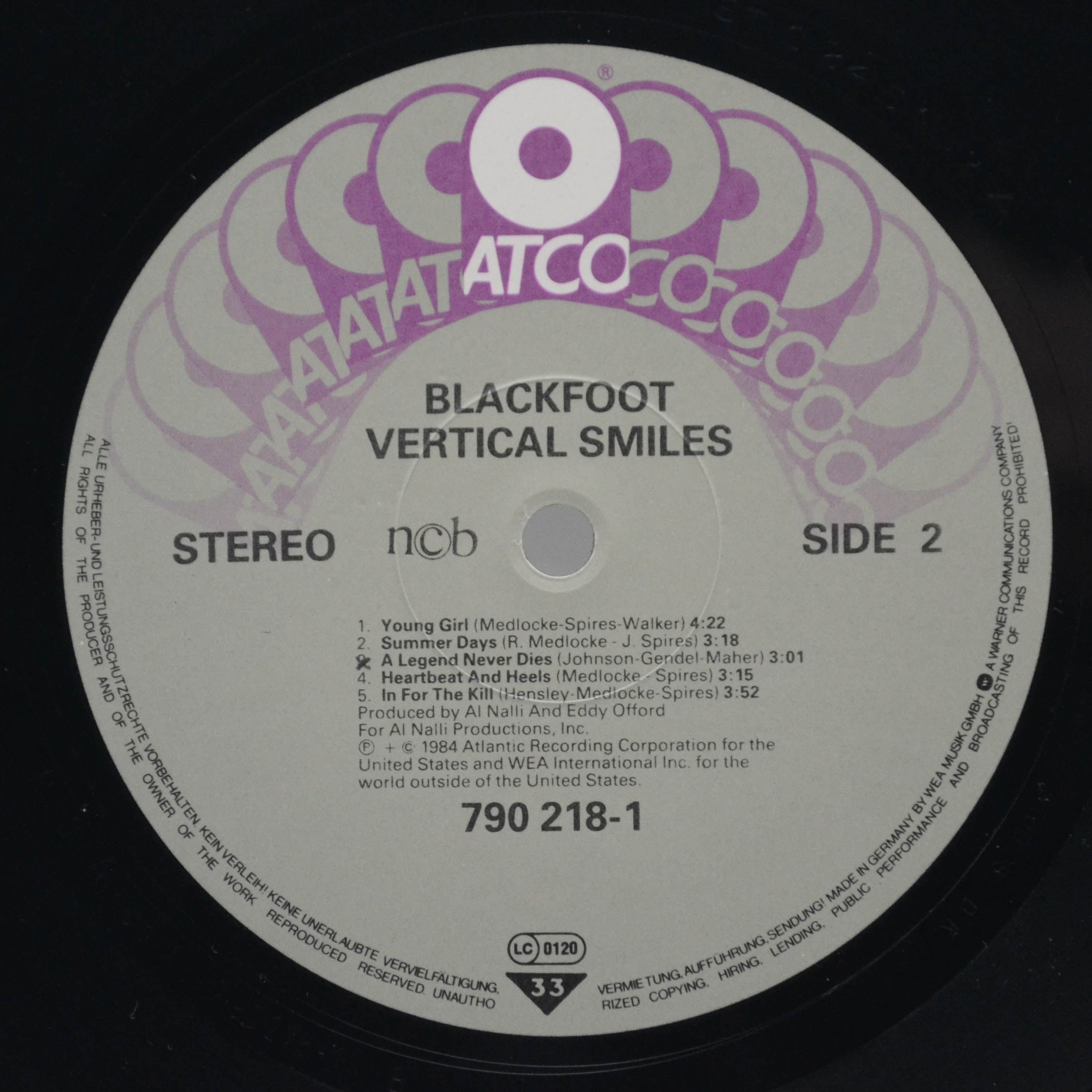 Виниловая пластинка Blackfoot — Vertical Smiles, 1975