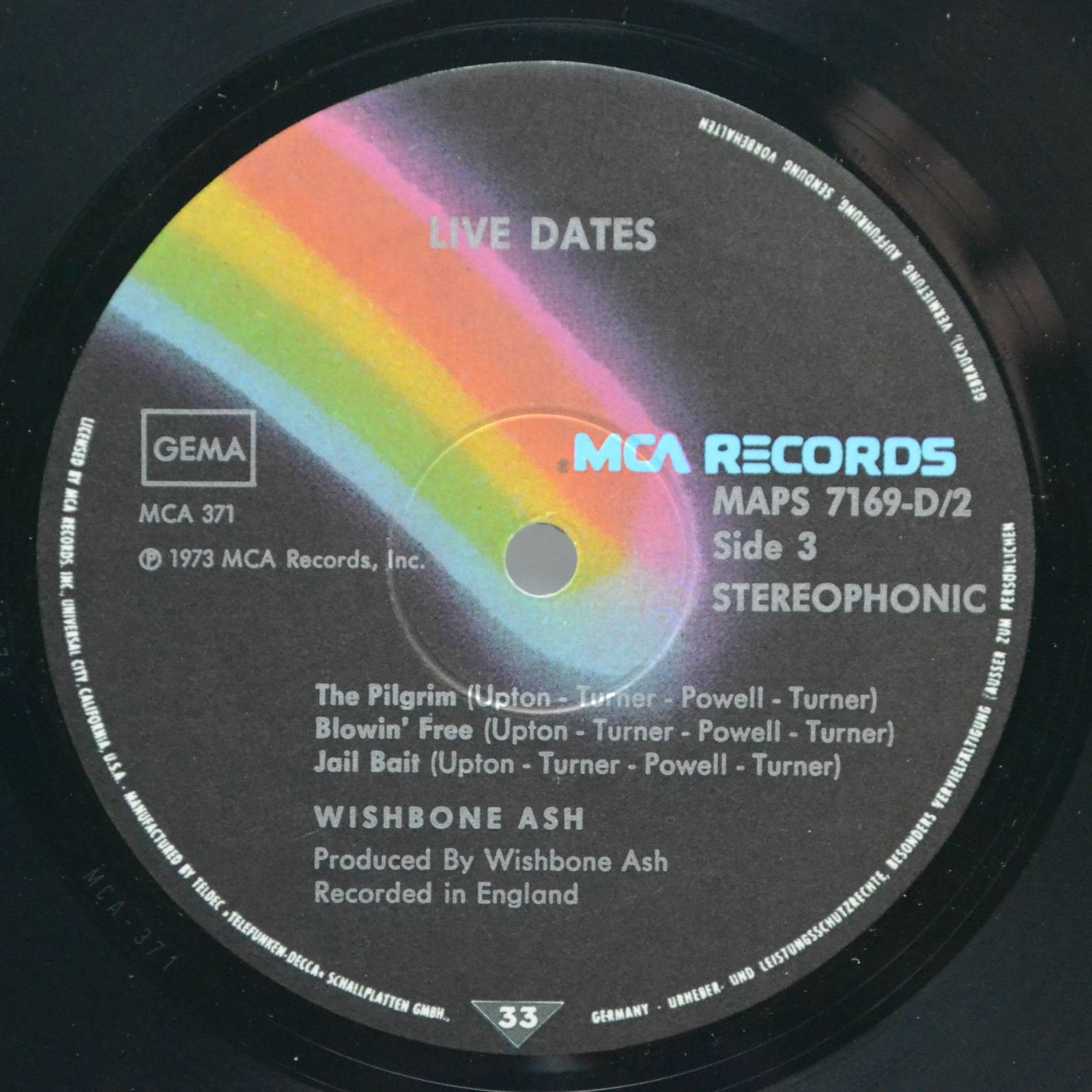 Виниловая пластинка Wishbone Ash — Live Dates (2LP), 1973