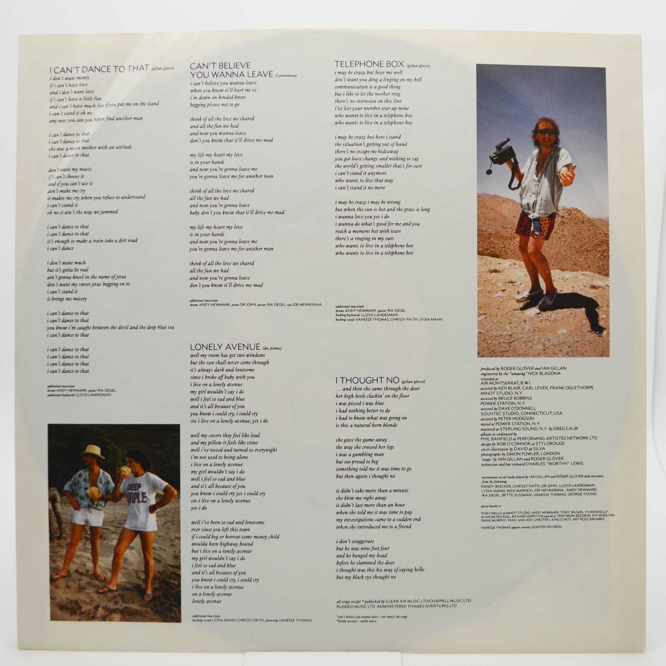 Gillan & Glover — Accidentally On Purpose, 1988