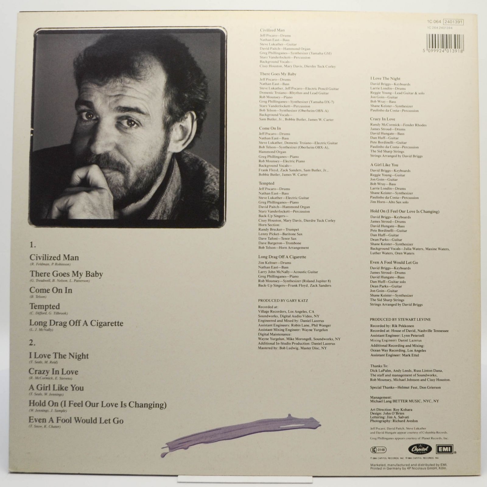 Joe Cocker — Civilized Man, 1984