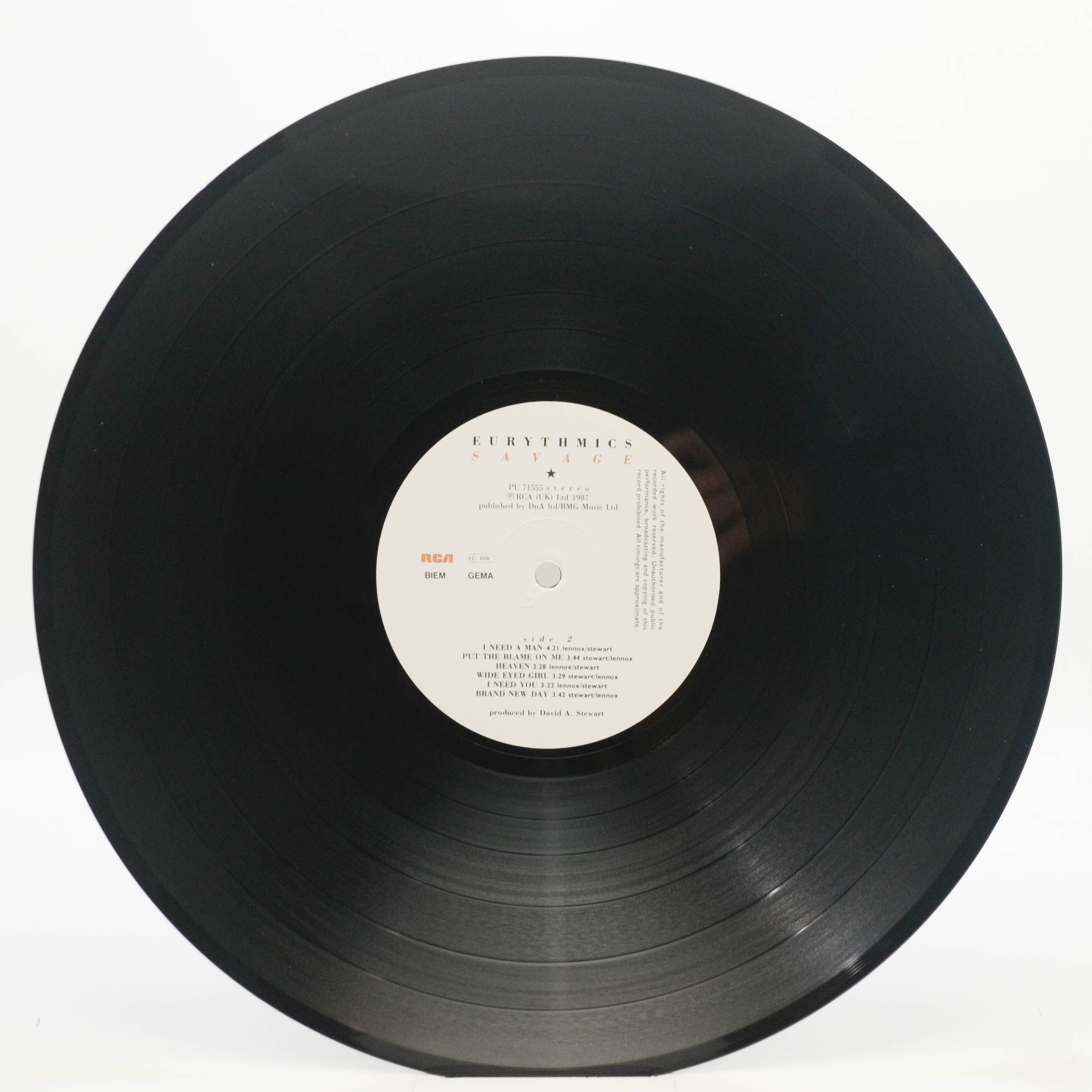 Eurythmics — Savage (poster), 1987