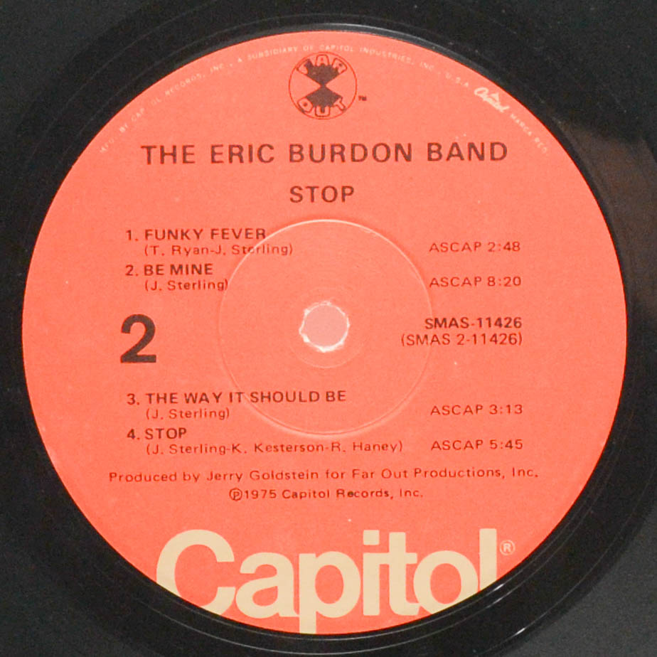Виниловая пластинка Eric Burdon Band — Stop (USA), 1975