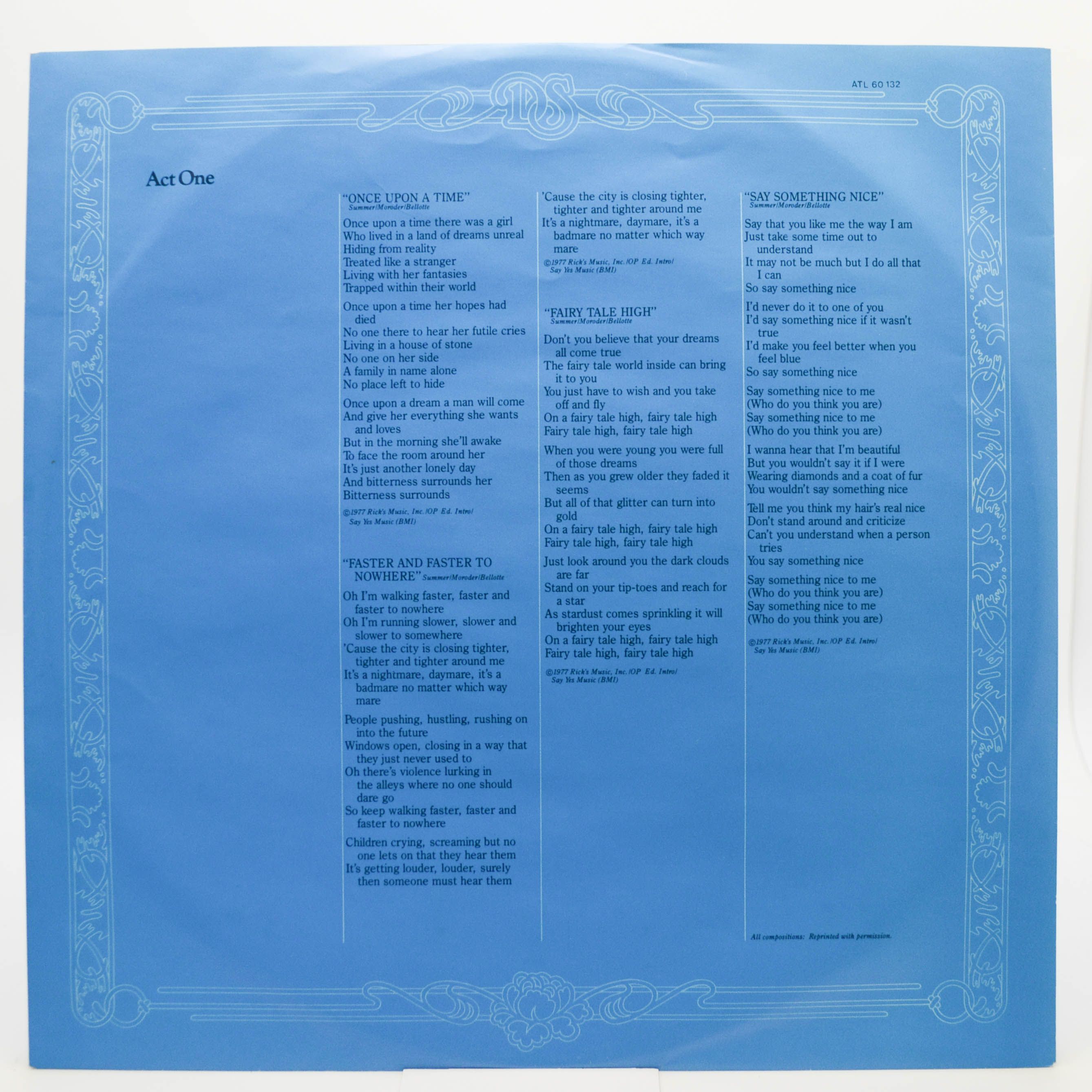 Виниловая пластинка Donna Summer — Once Upon A Time... (2LP), 1977