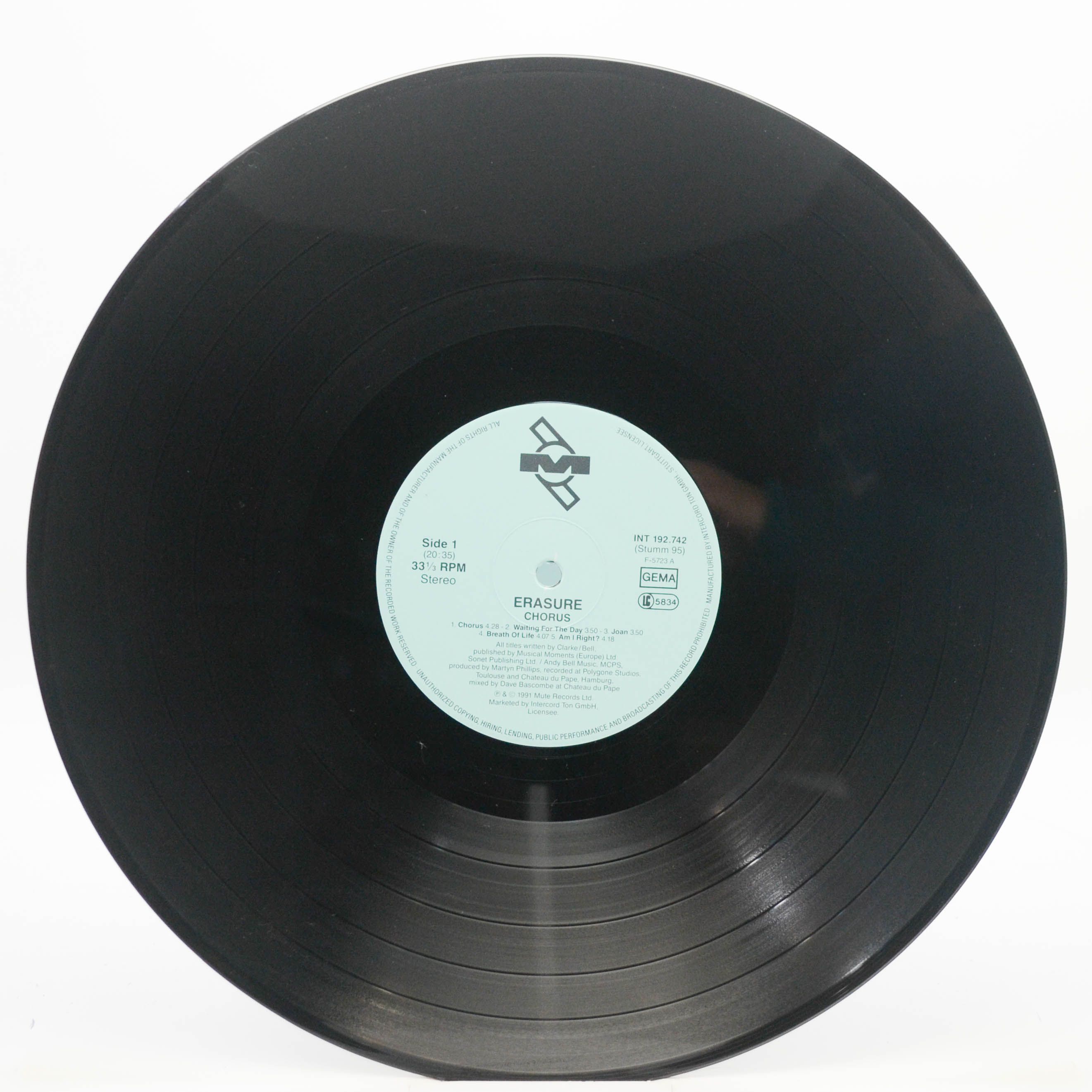 Erasure — Chorus, 1991