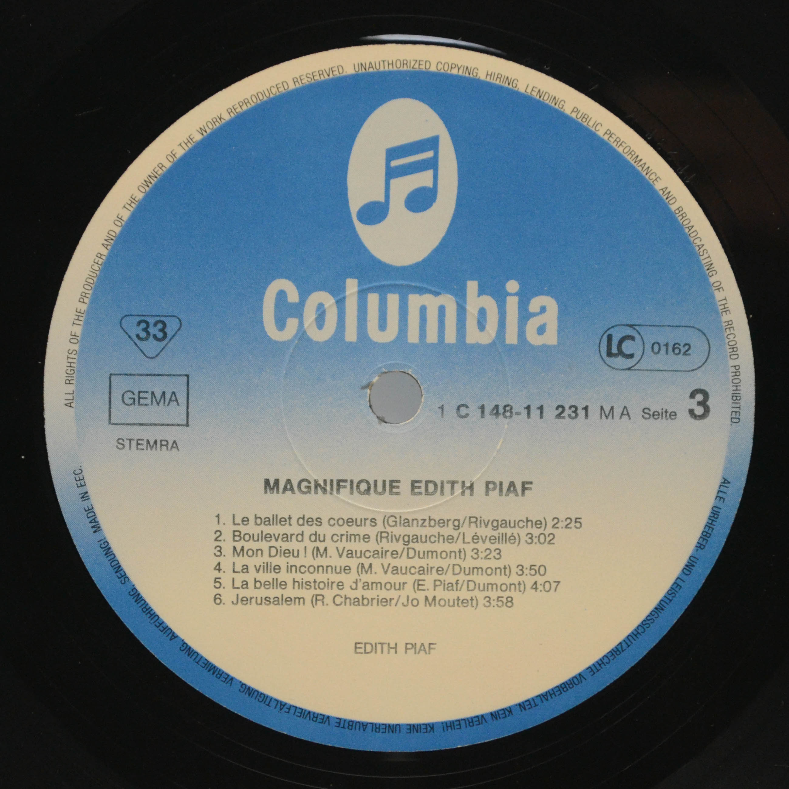 Edith Piaf — Magnifique Edith Piaf (2LP), 1973