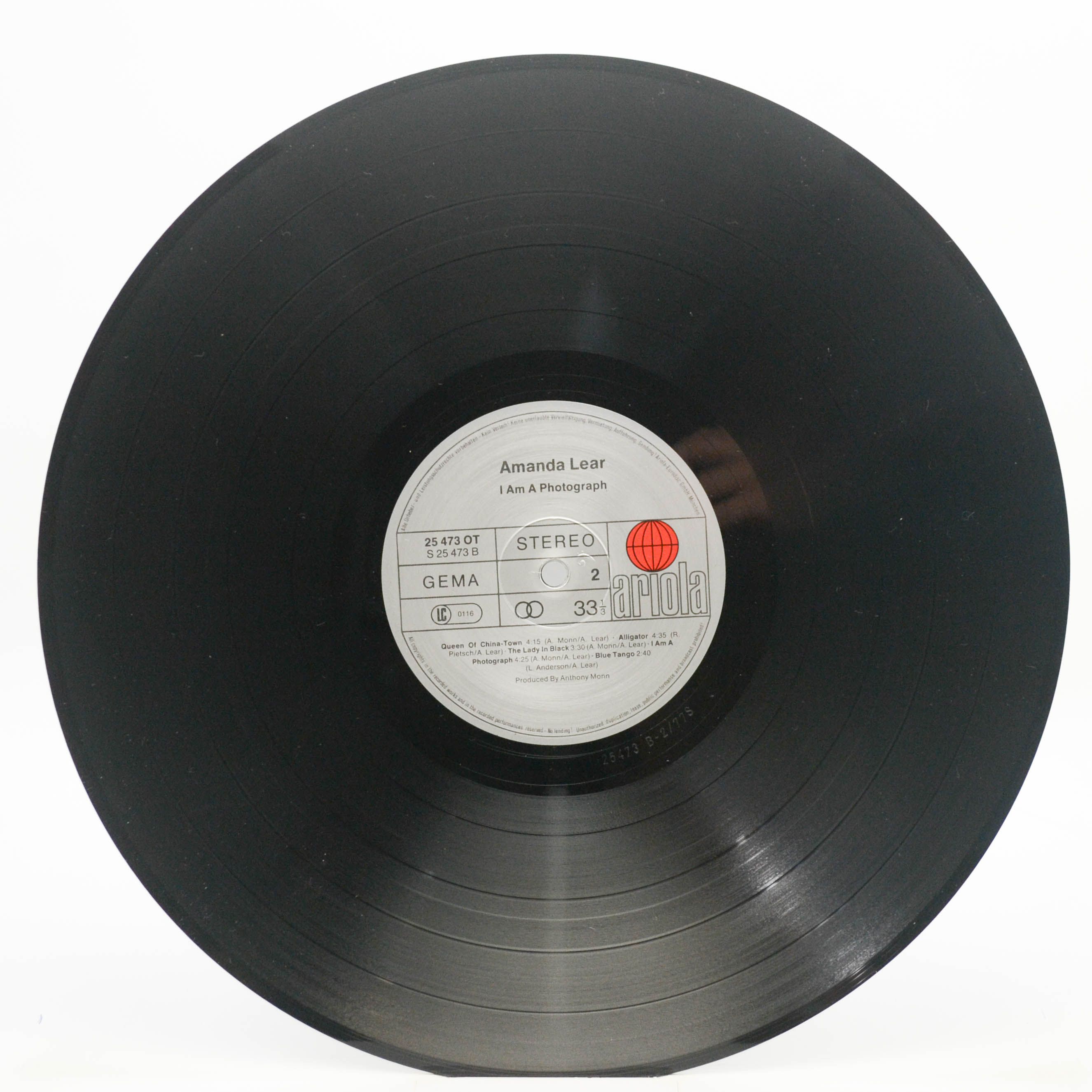 Виниловая пластинка Amanda Lear — I Am A Photograph, 1977