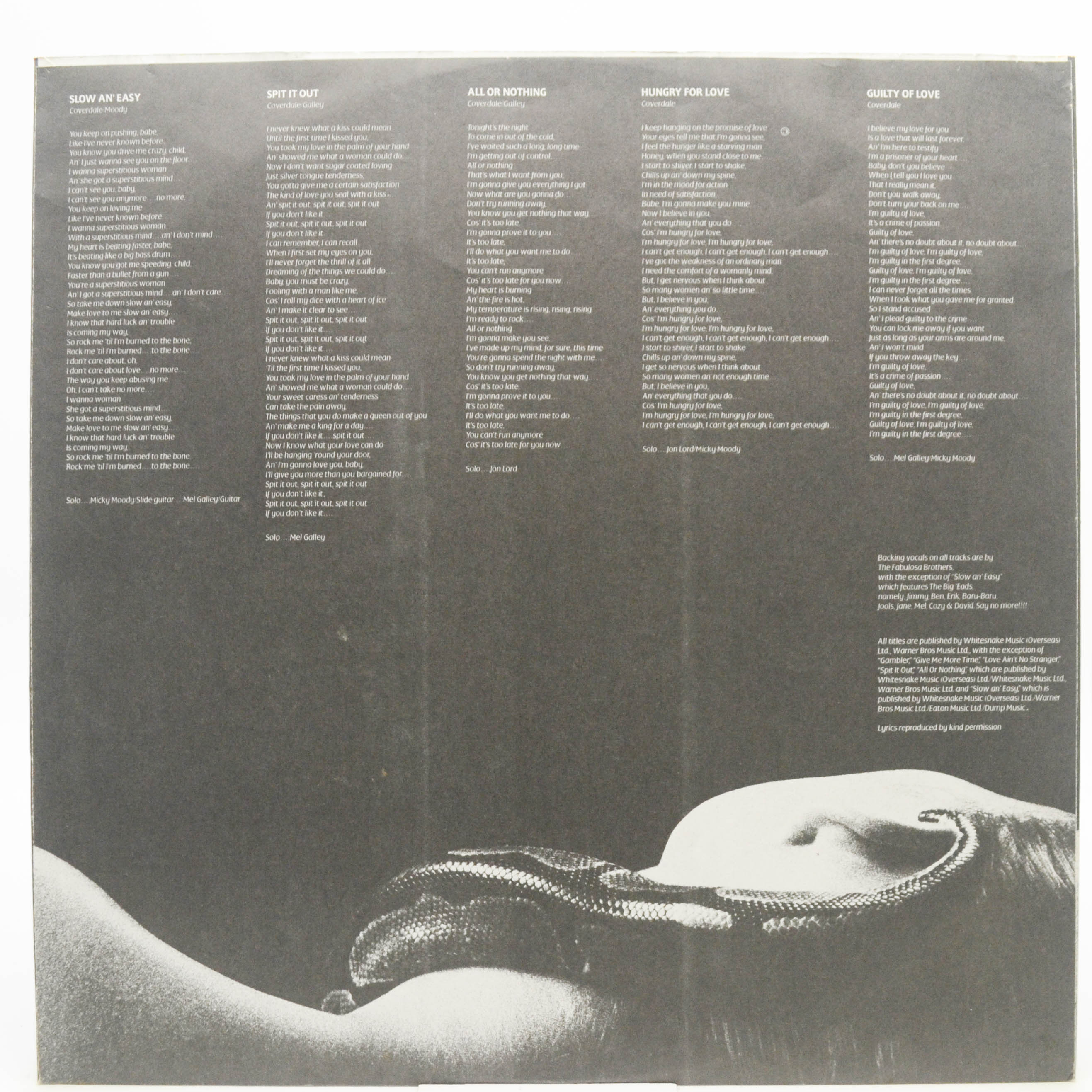 Whitesnake — Slide It In, 1984