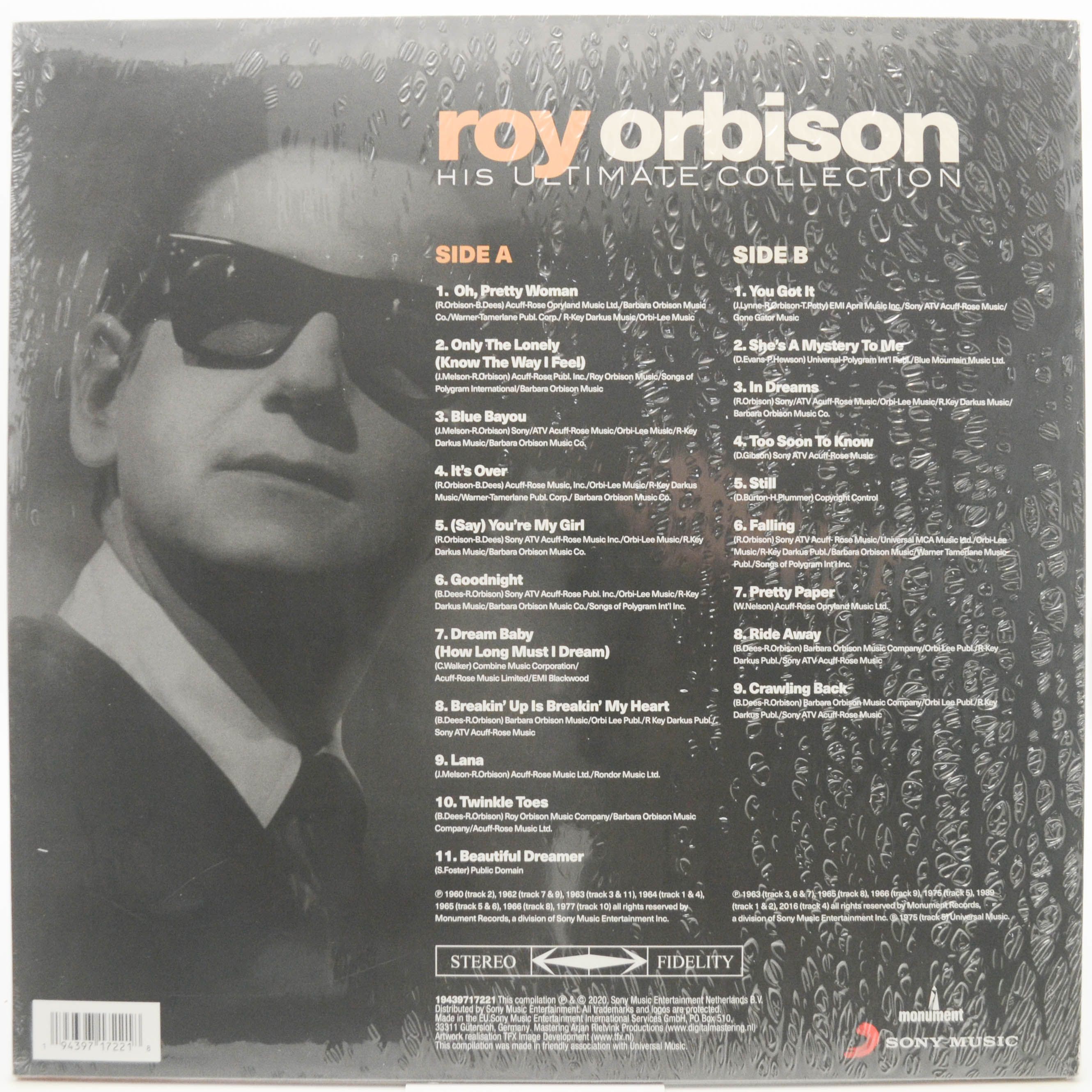 Виниловая пластинка Roy Orbison — His Ultimate Collection, 2021