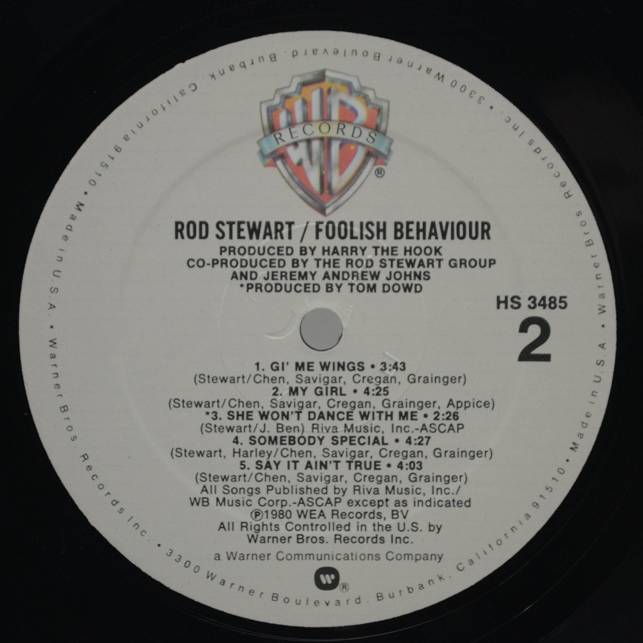 Rod Stewart — Foolish Behaviour (USA), 1980