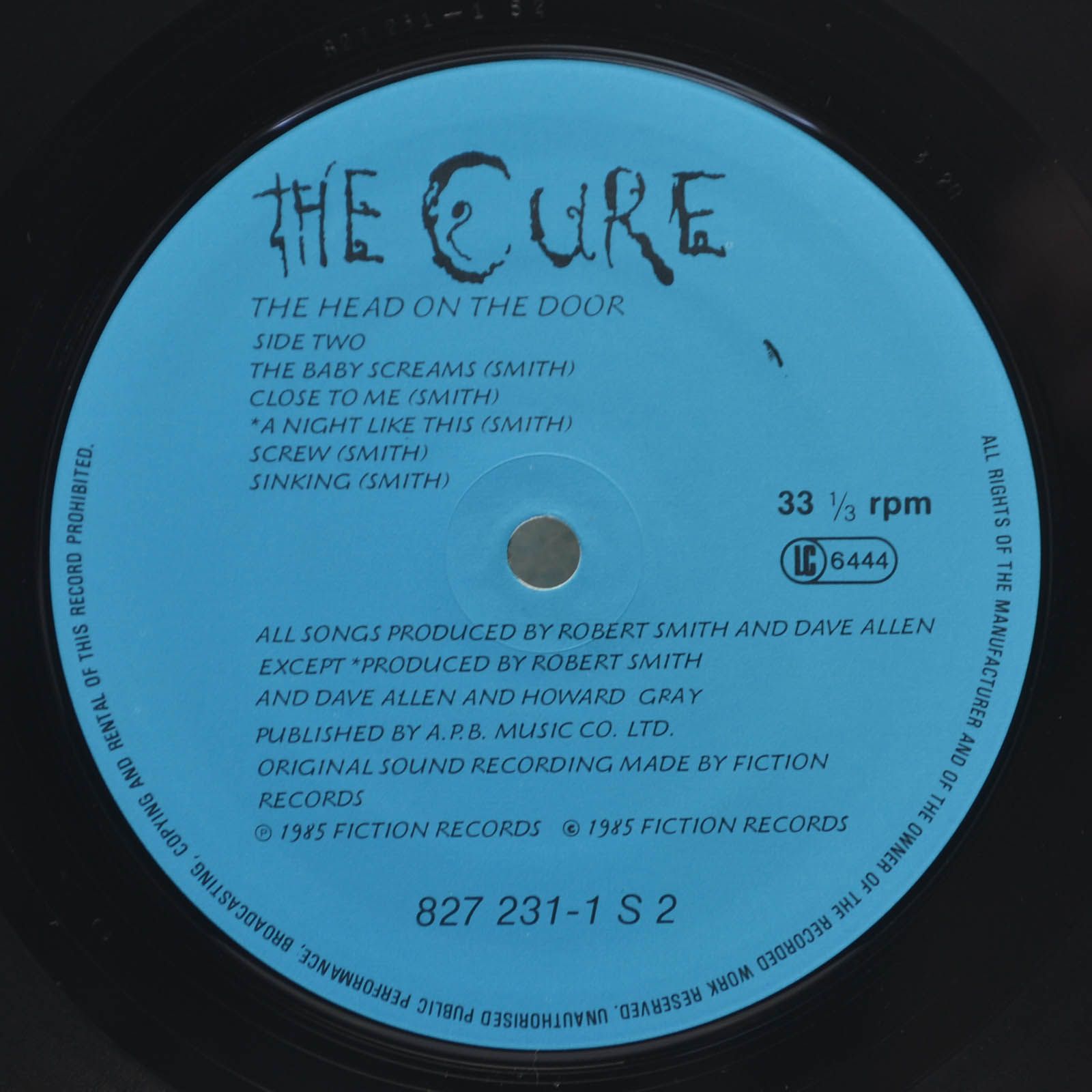 Cure — The Head On The Door, 1985