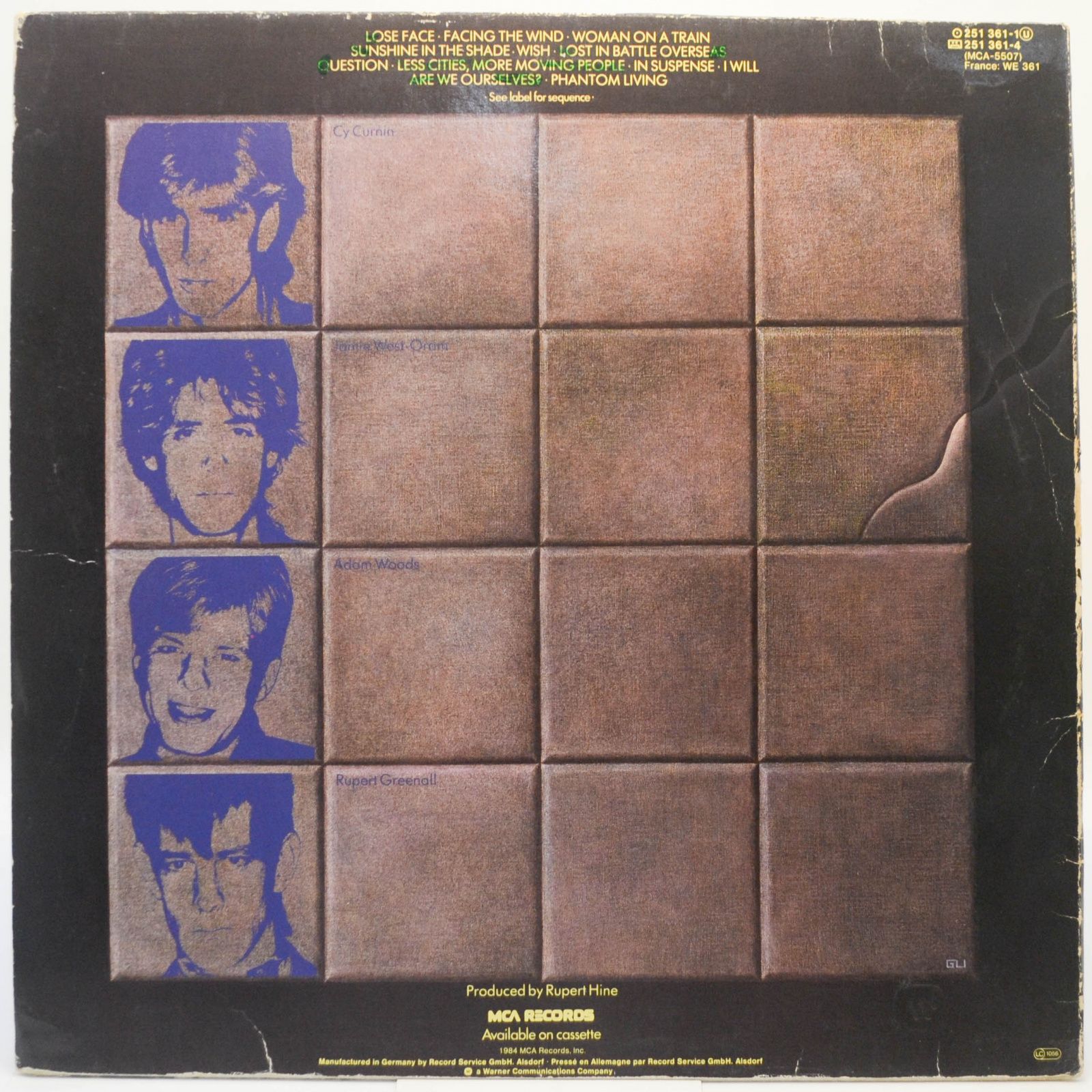 Виниловая пластинка Fixx — Phantoms, 1984