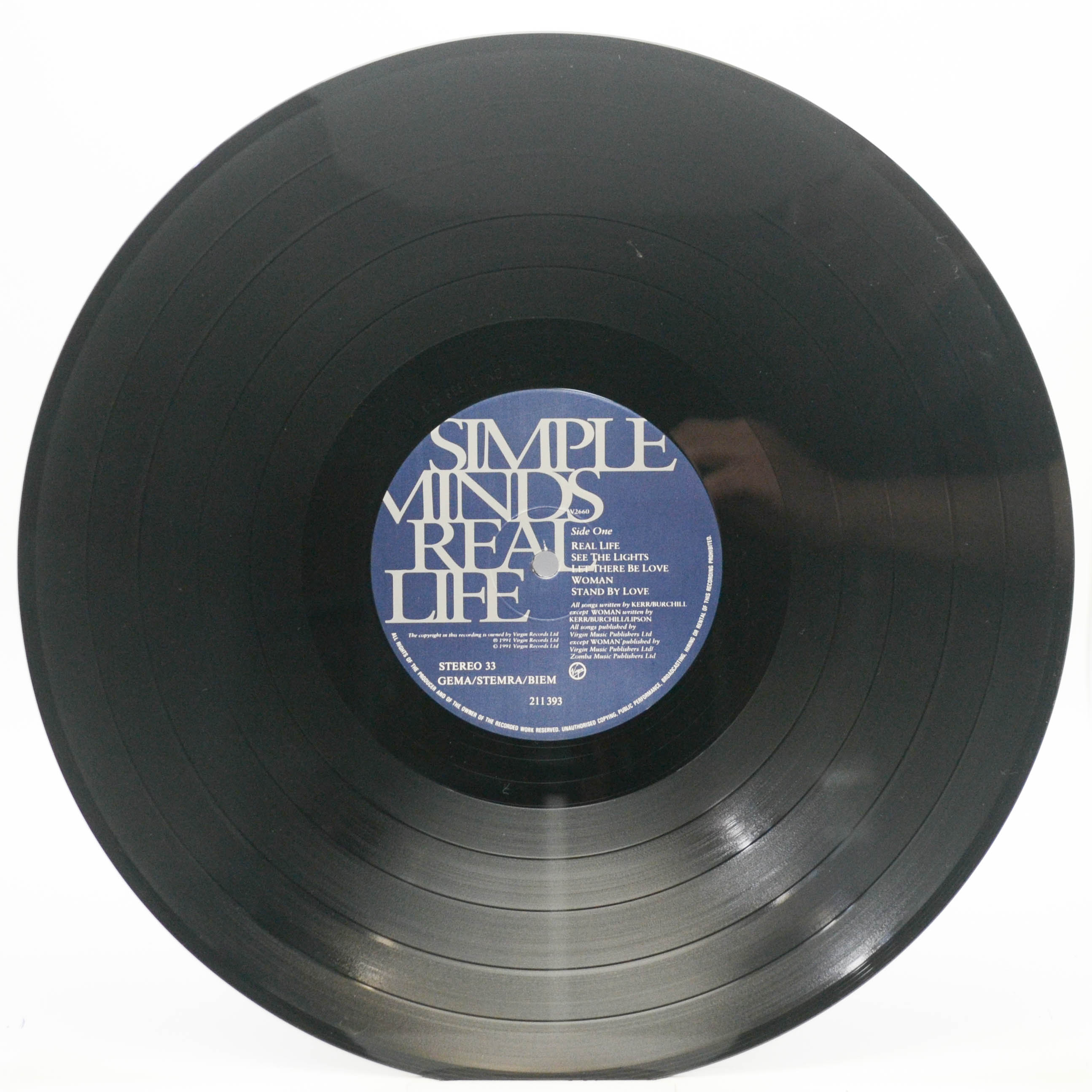 Виниловая пластинка Simple Minds — Real Life, 1991