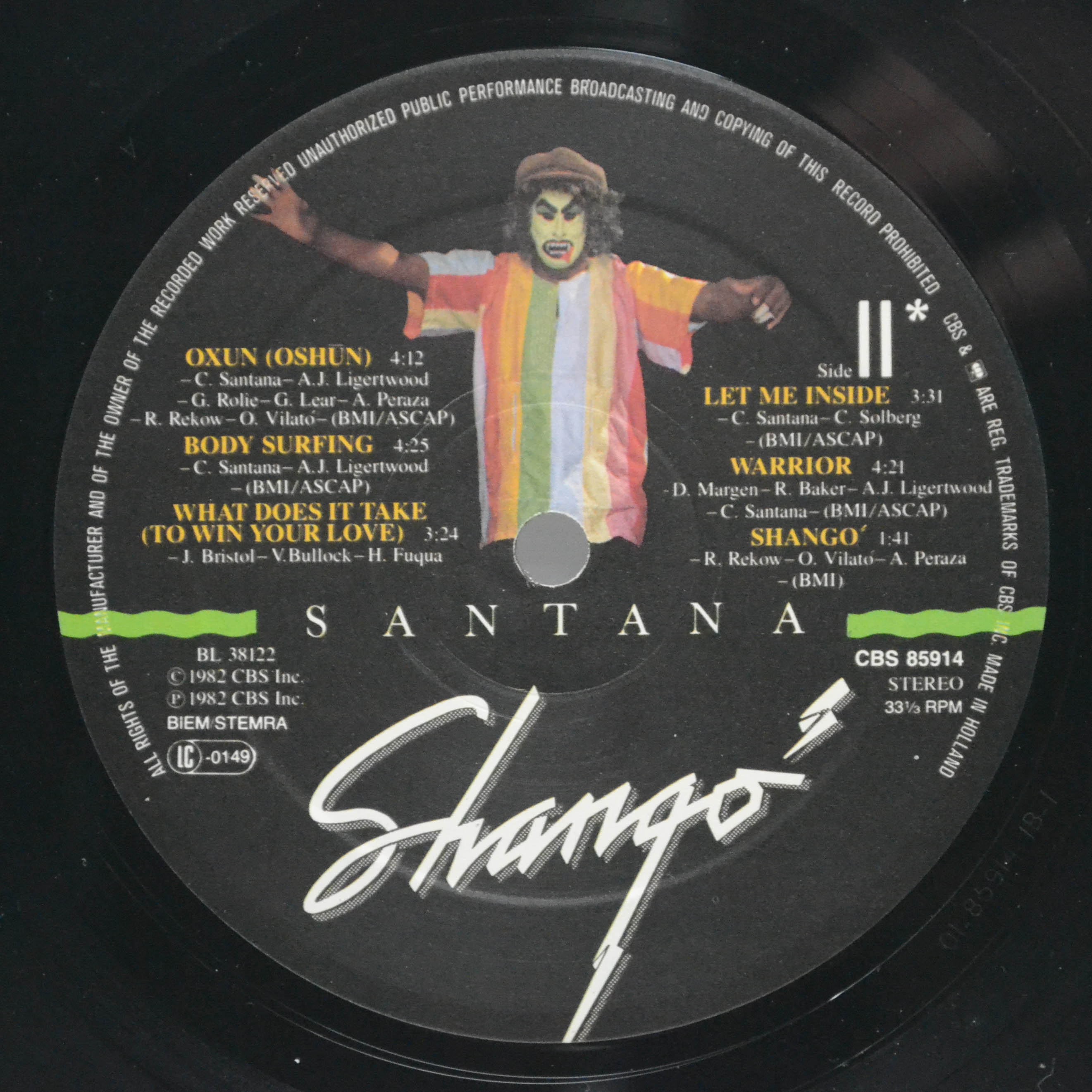 Santana — Shango, 1982