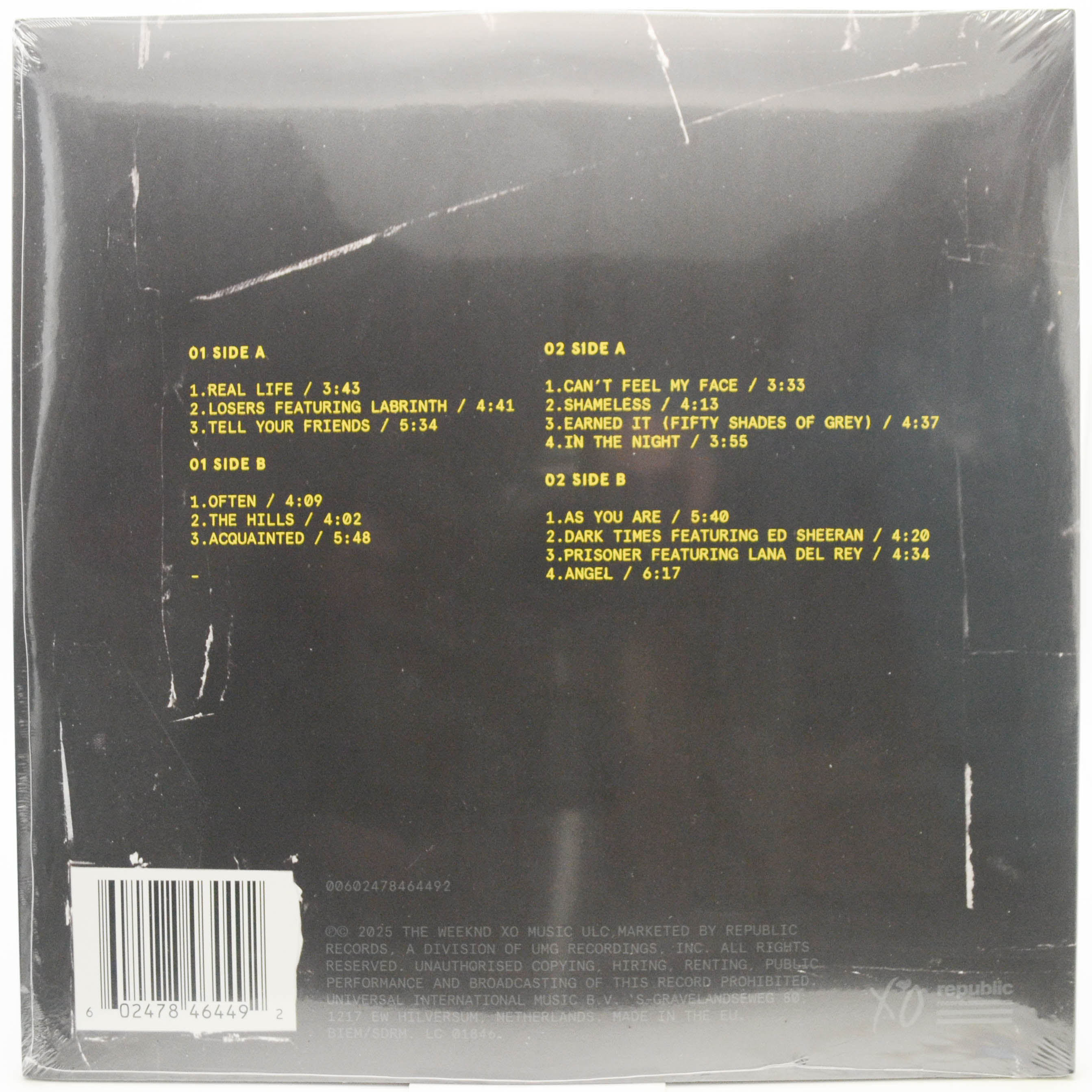 Weeknd — Beauty Behind The Madness (2LP), 2015
