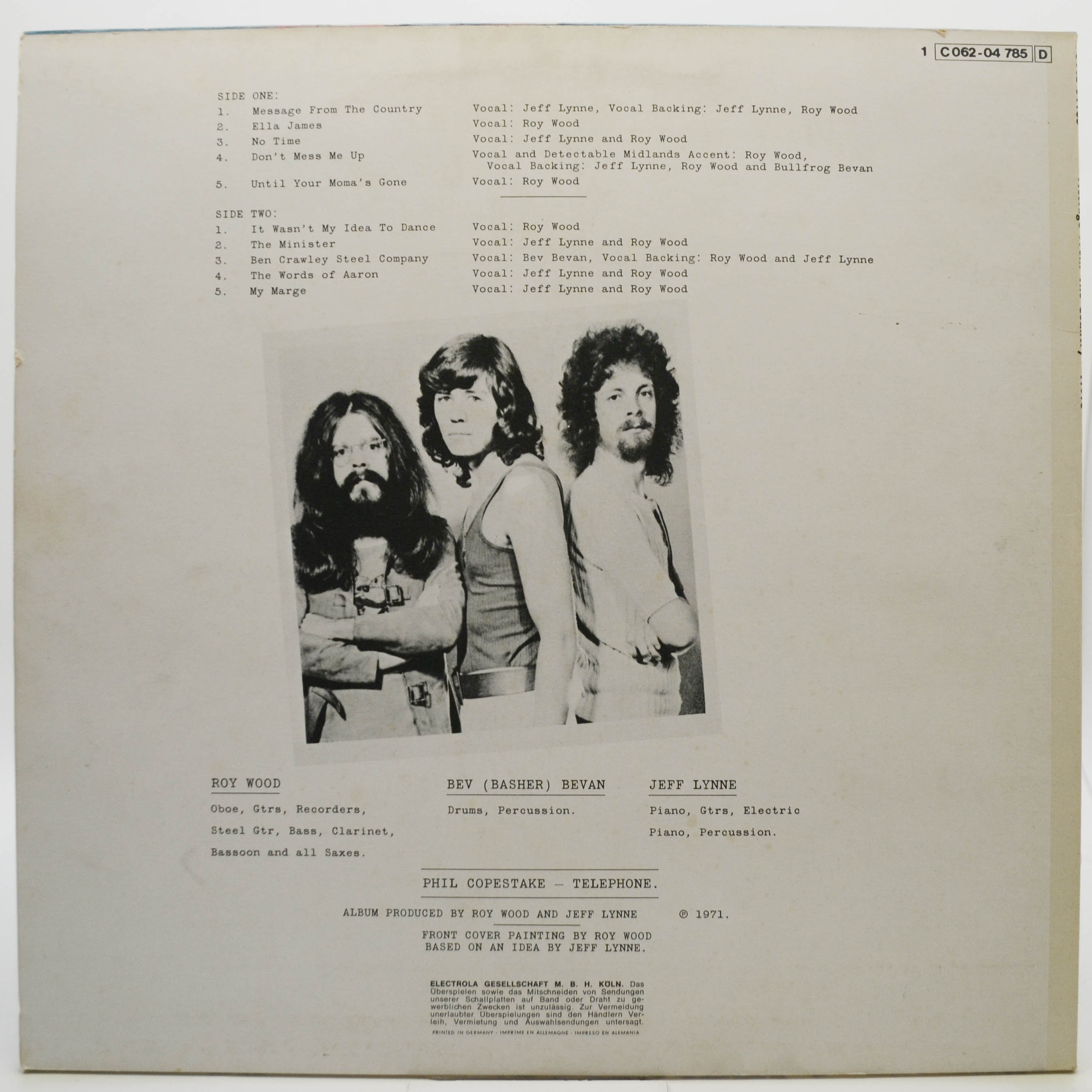 Move — Message From The Country, 1971