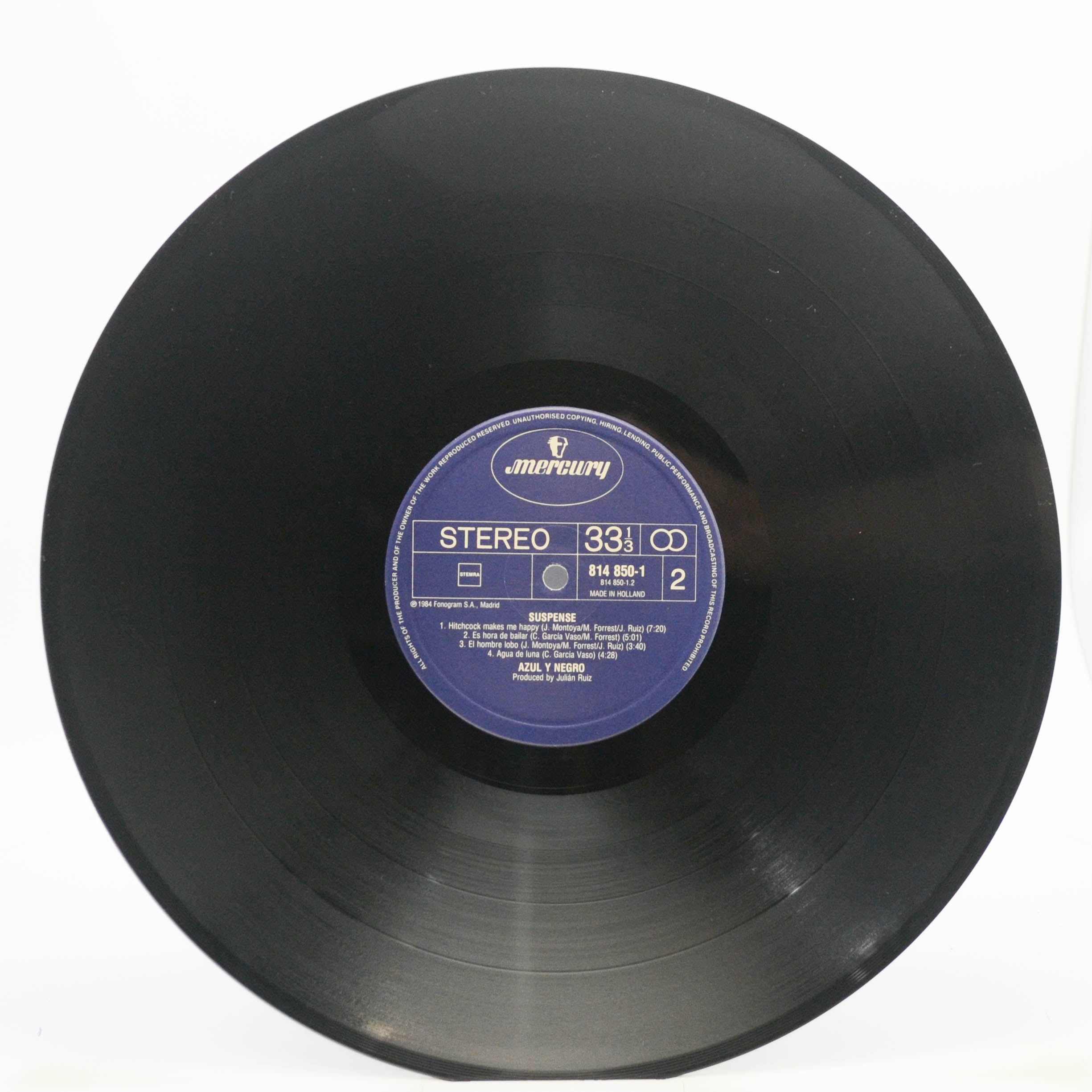 Виниловая пластинка Azul Y Negro — Suspense, 1984