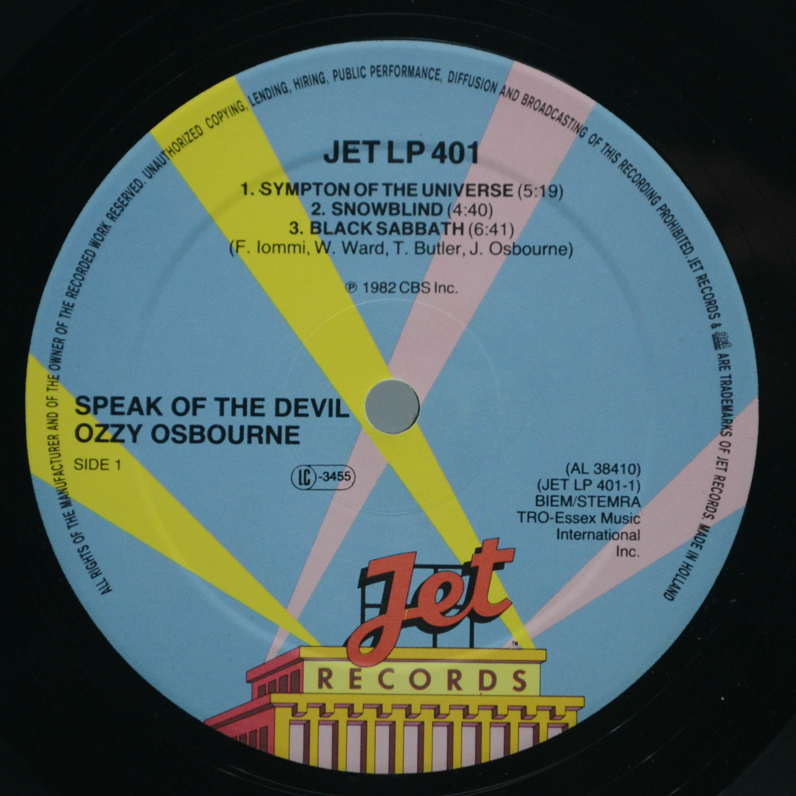 Виниловая пластинка Ozzy Osbourne — Speak Of The Devil (2LP), 1982