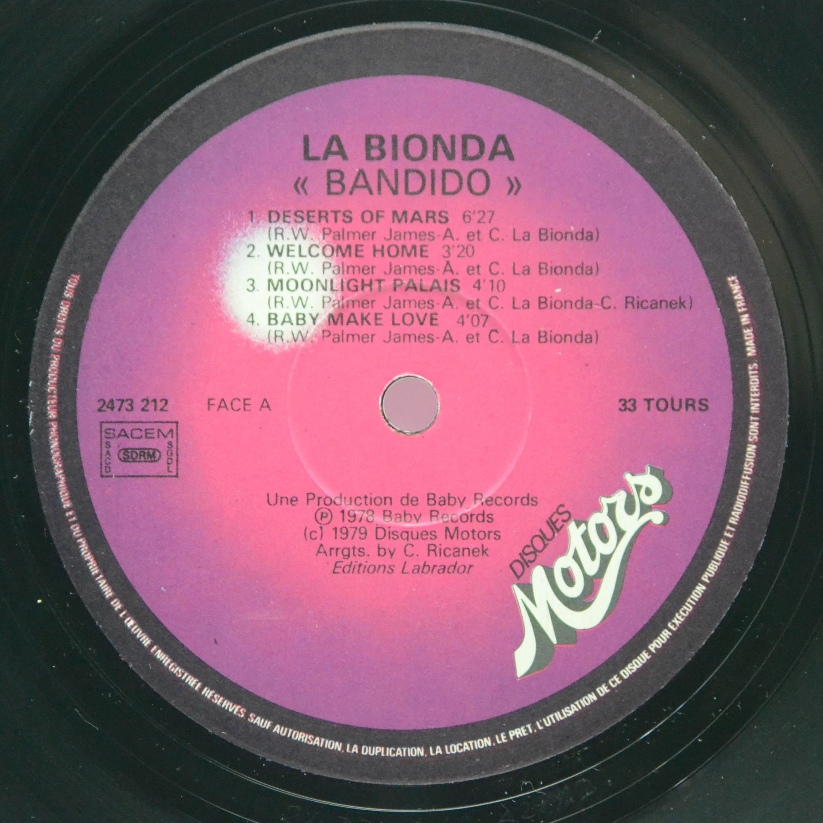 La Bionda — Bandido, 1979