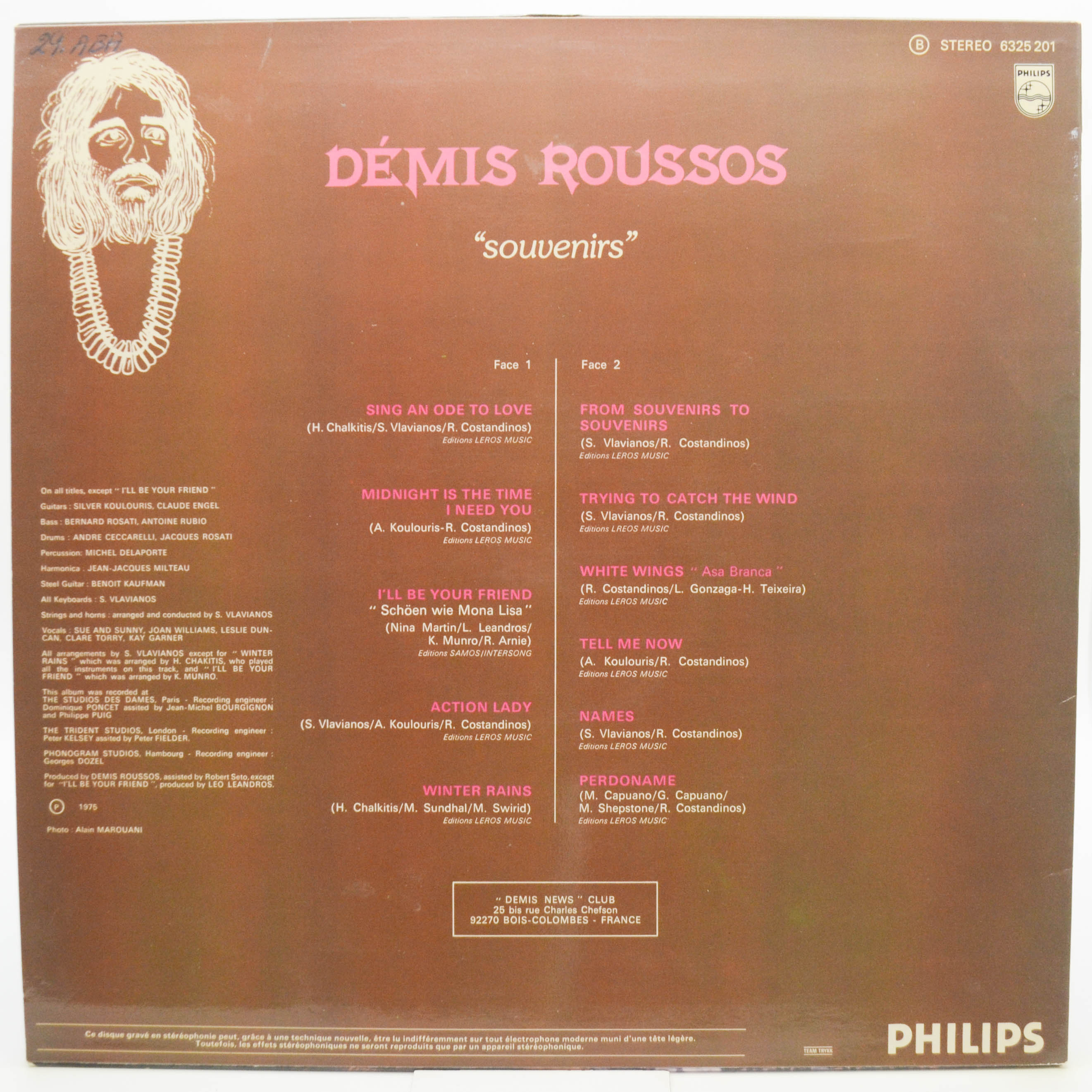 Démis Roussos — Souvenirs, 1975