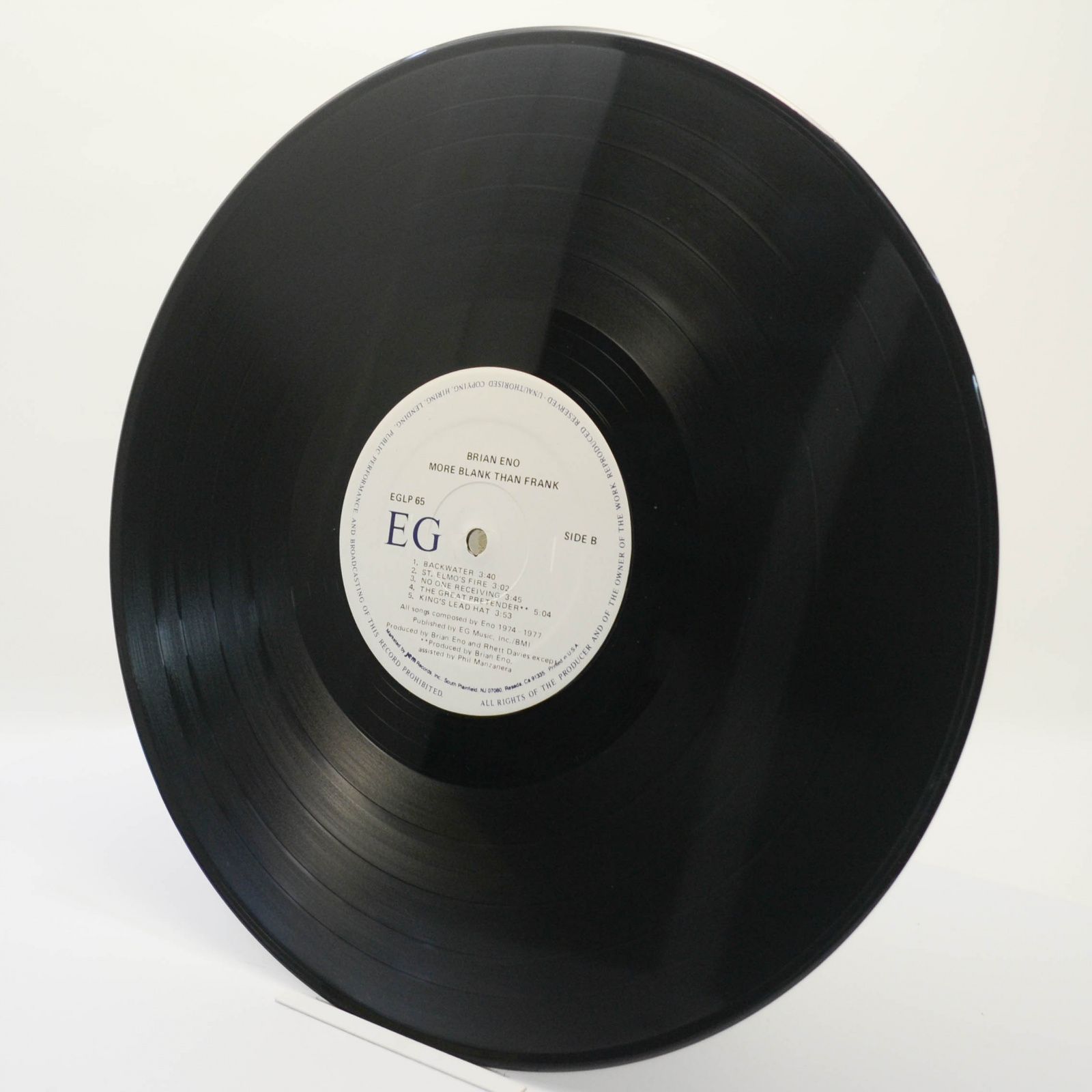 Виниловая пластинка Eno — More Blank Than Frank (USA), 1986