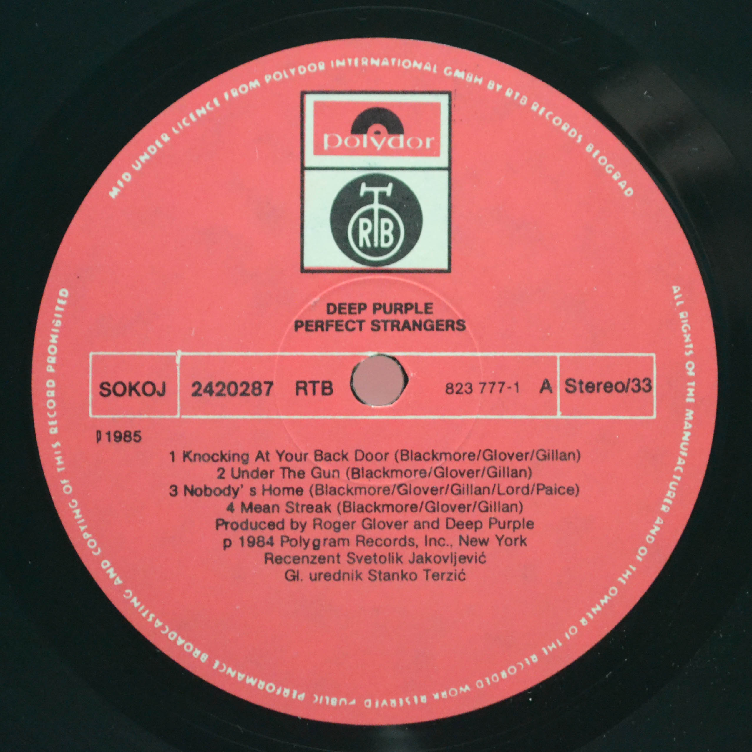 Deep Purple — Perfect Strangers, 1985