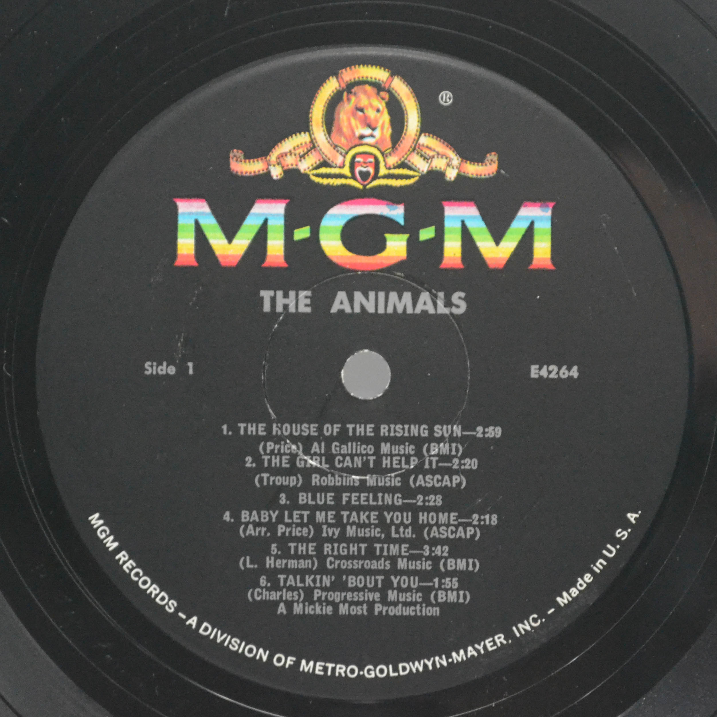 Виниловая пластинка Animals — The Animals (USA), 1964