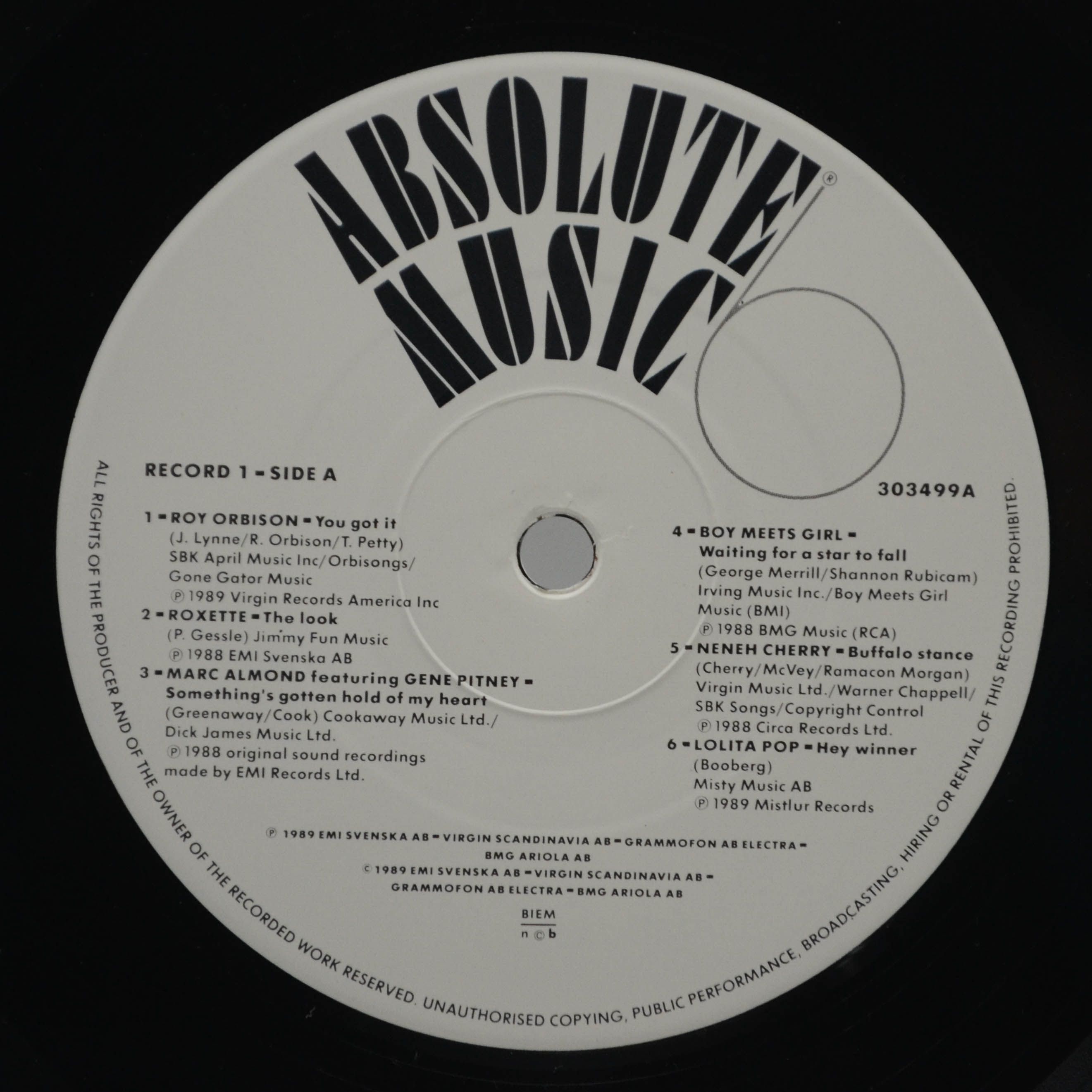 Various — Absolute Music 6 (2LP), 1989