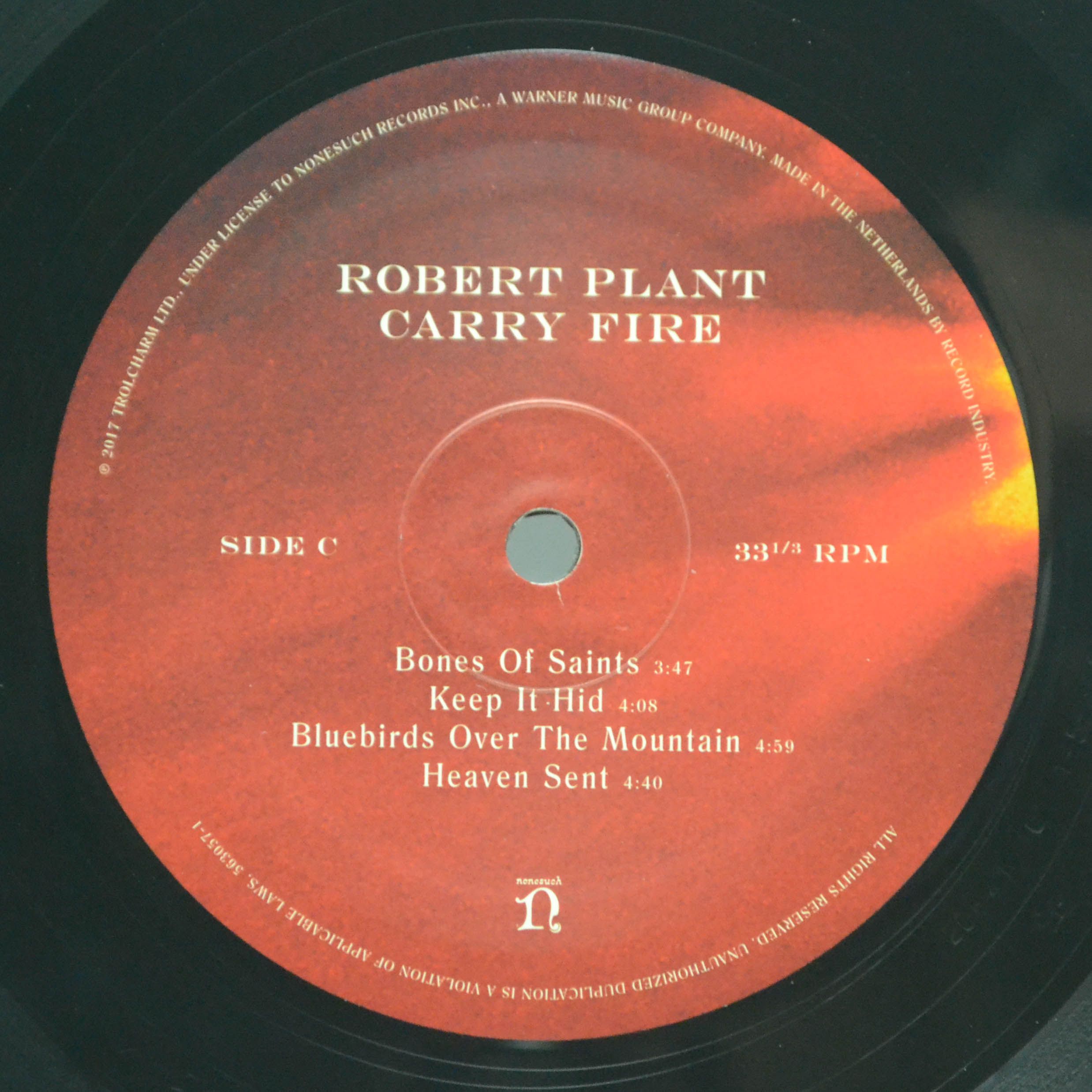 Виниловая пластинка Robert Plant — Carry Fire (2LP), 2017