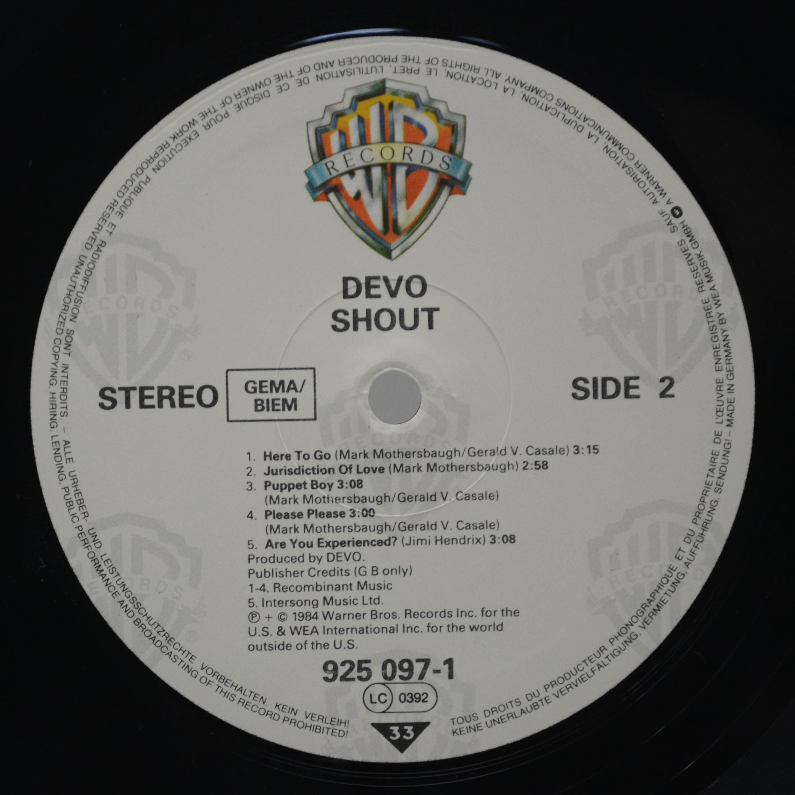 Devo — Shout, 1984