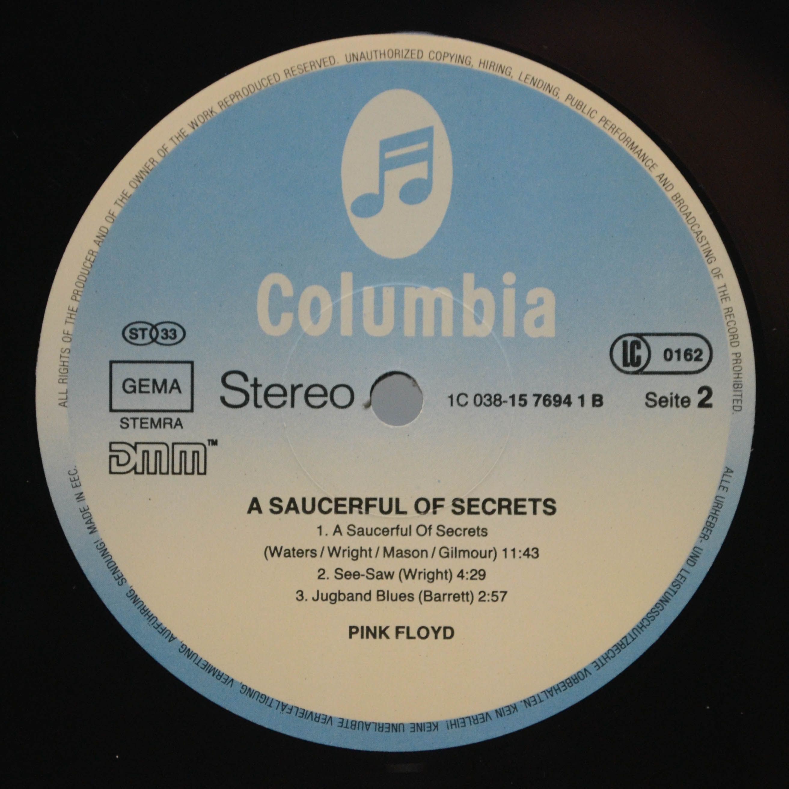 Виниловая пластинка Pink Floyd — A Saucerful Of Secrets, 1968