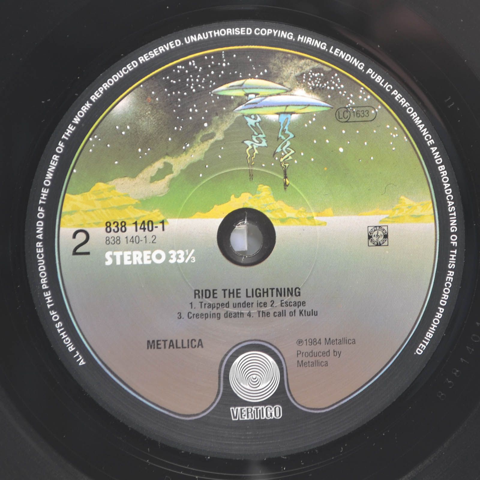 Metallica — Ride The Lightning, 1984