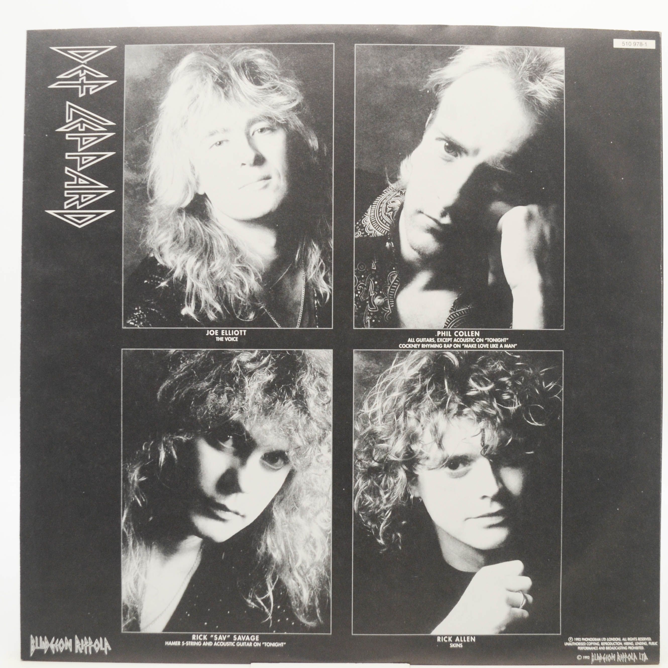 Def Leppard — Adrenalize, 1992