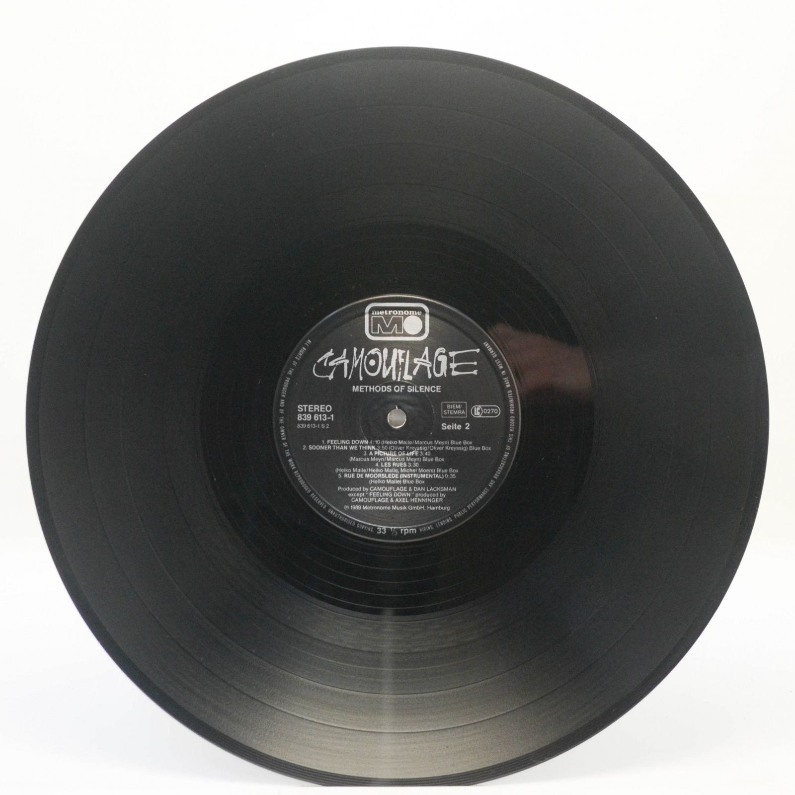 Camouflage — Methods Of Silence, 1989