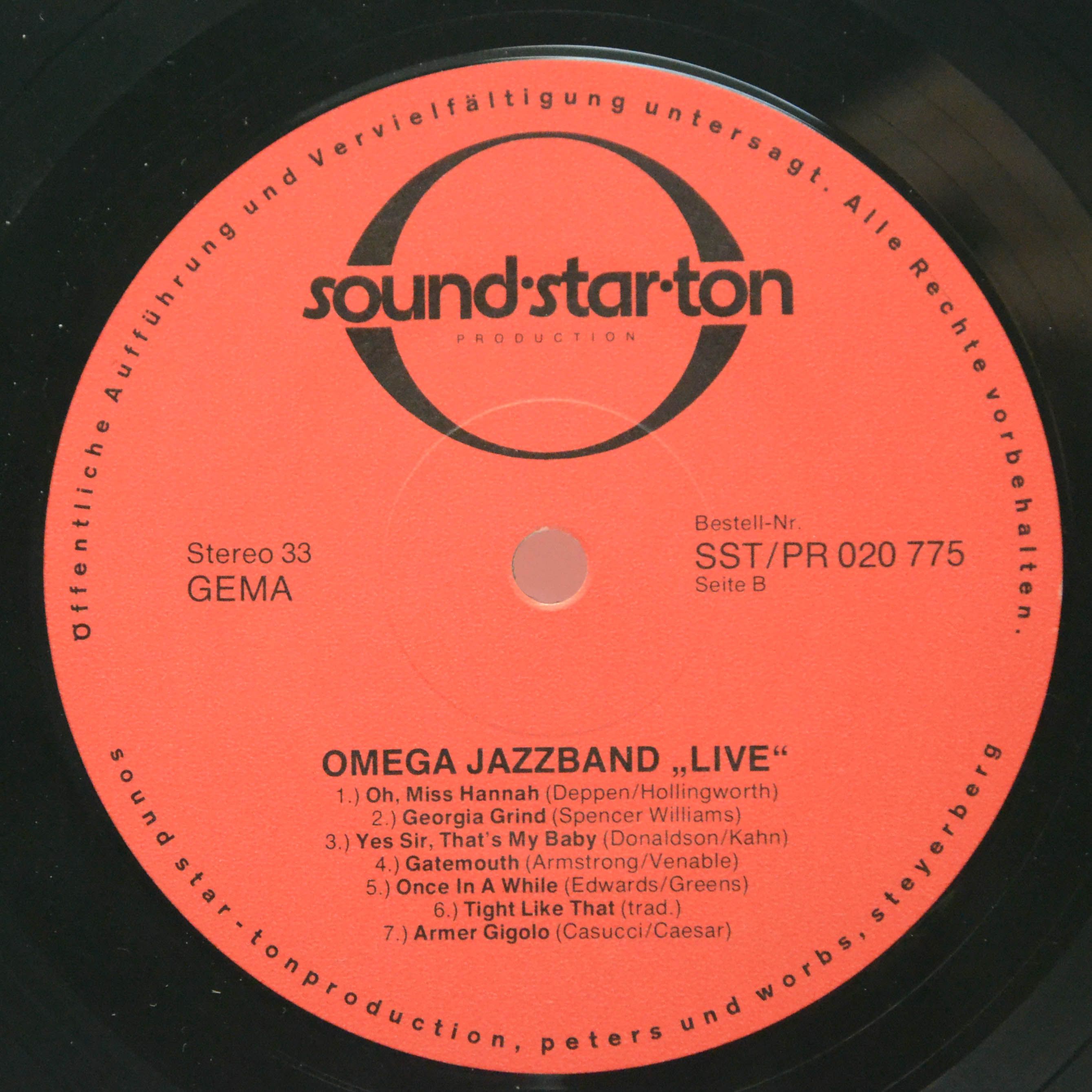 Виниловая пластинка Omega Jazzband — 3 - LIVE!, 1975