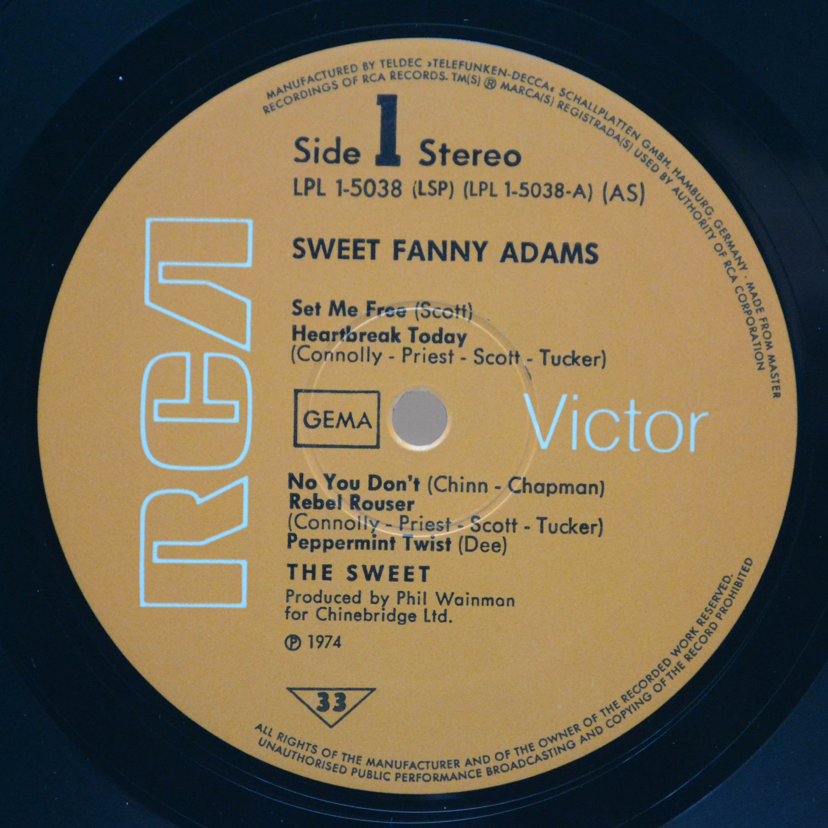 Sweet — Sweet Fanny Adams, 1974