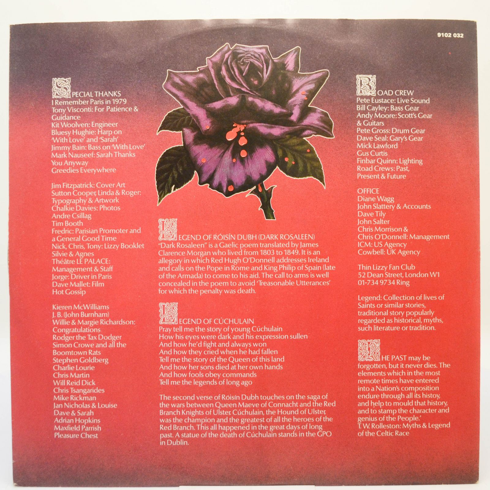 Виниловая пластинка Thin Lizzy — Black Rose (A Rock Legend), 1979