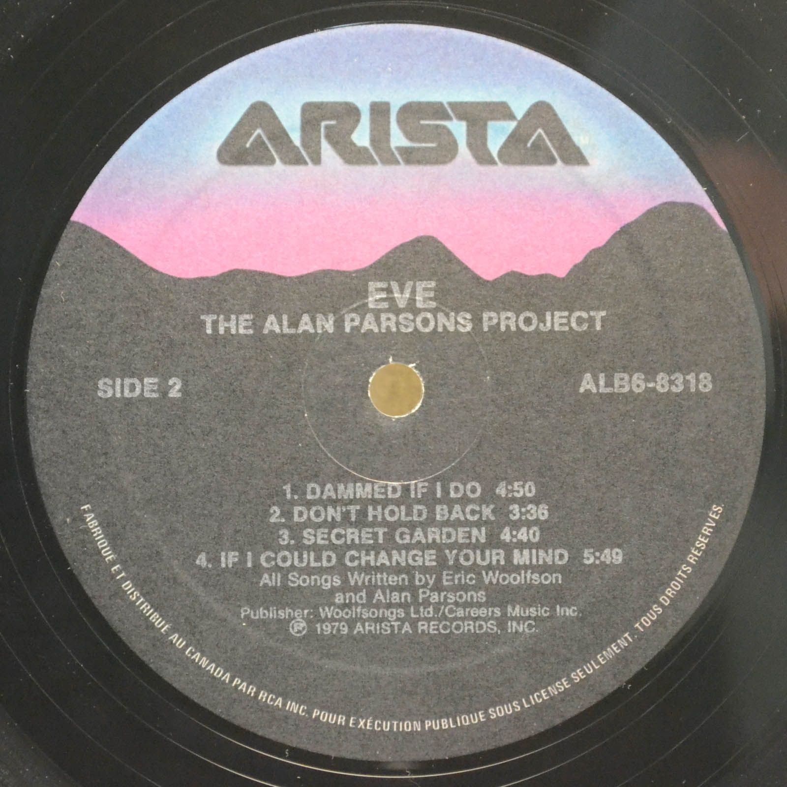 Виниловая пластинка Alan Parsons Project — Eve, 1979