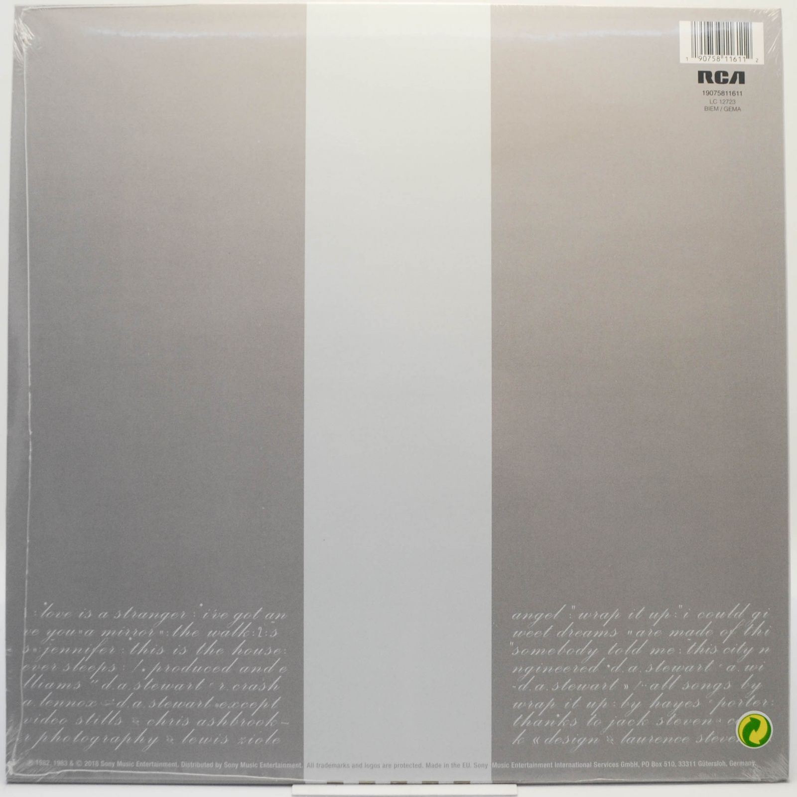 Eurythmics — Sweet Dreams (Are Made Of This), 2018