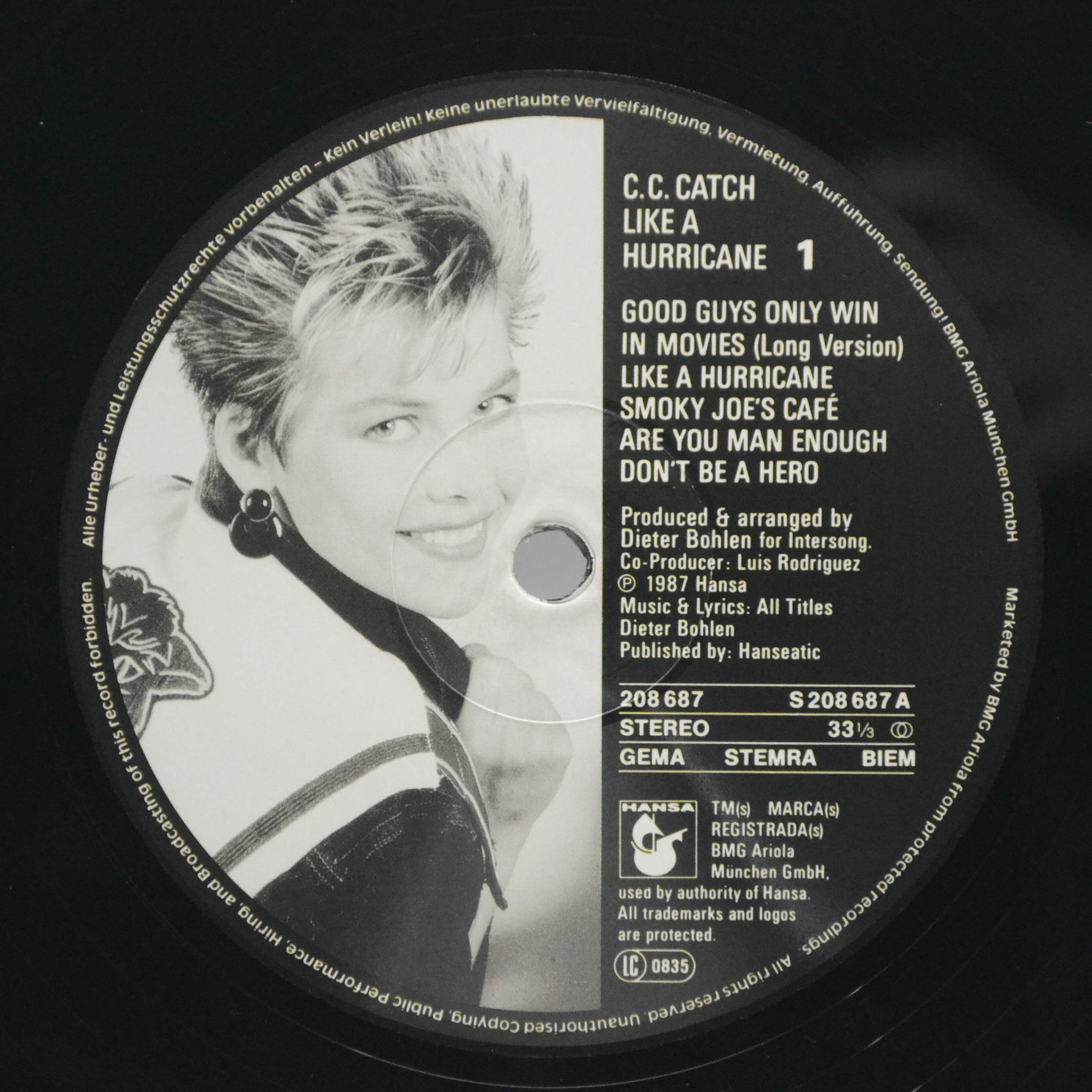 C.C. Catch — Like A Hurricane, 1987