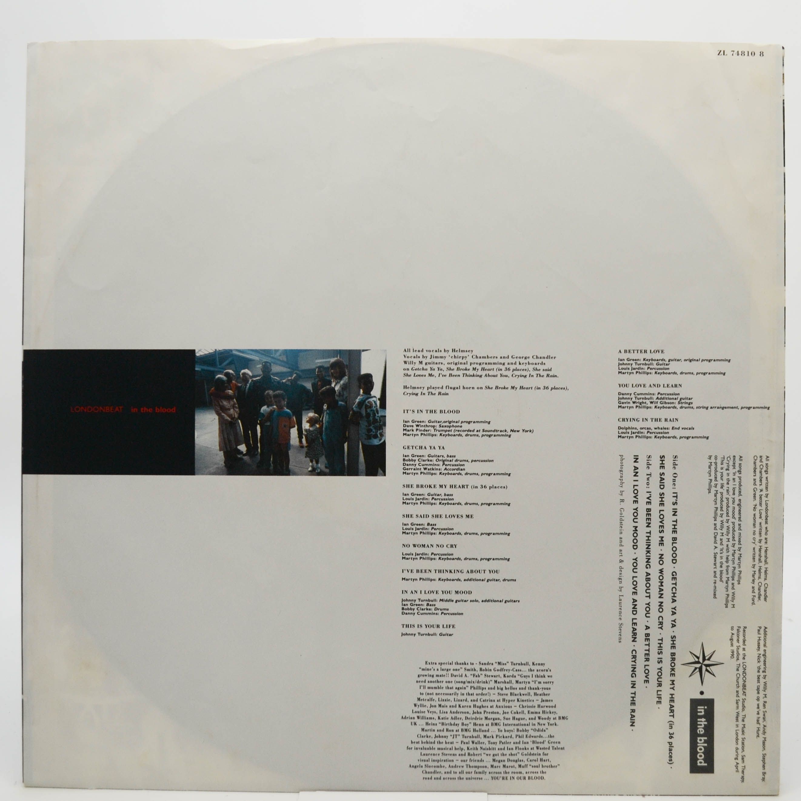 Виниловая пластинка Londonbeat — In The Blood, 1990