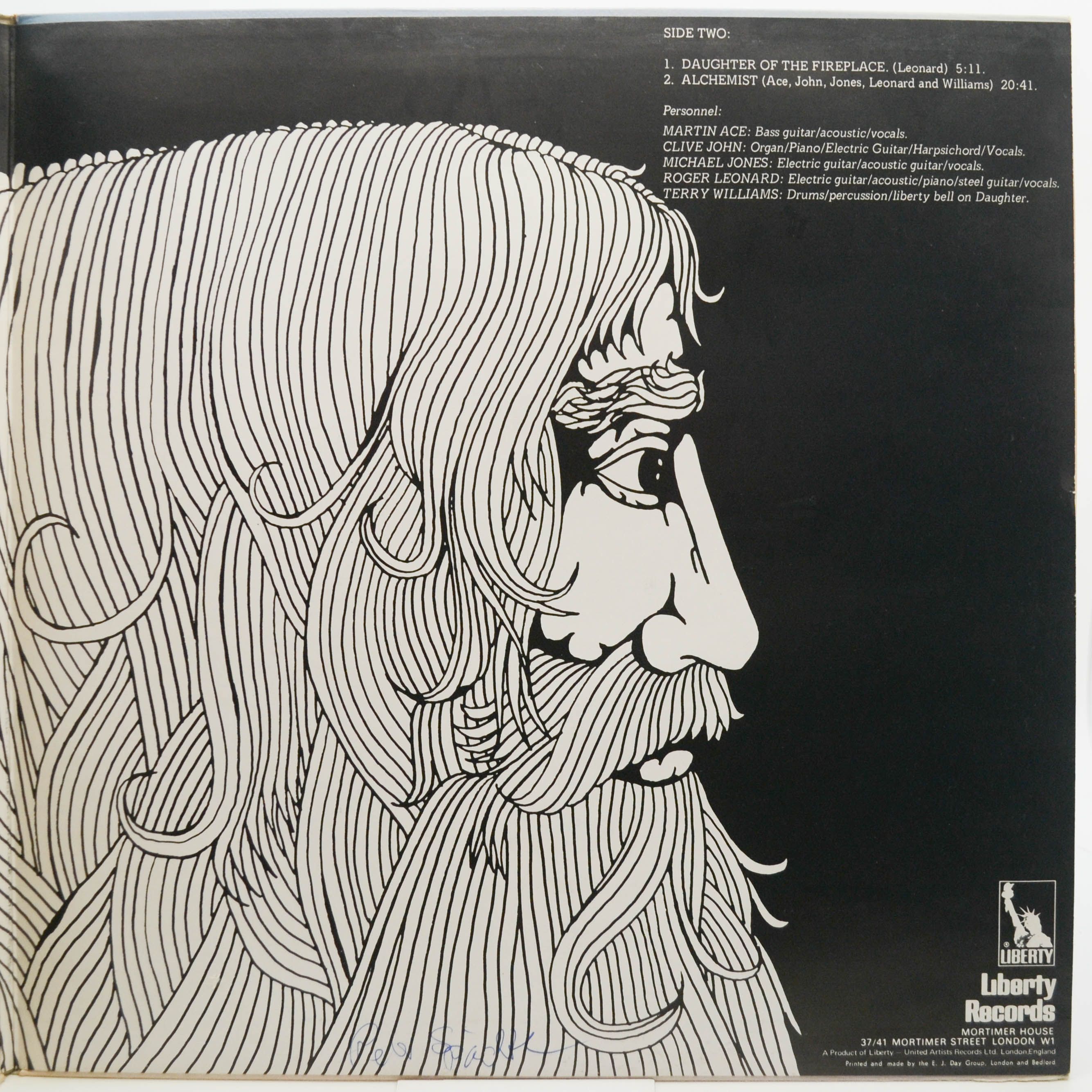 Виниловая пластинка Man — Man (1-st, UK), 1971