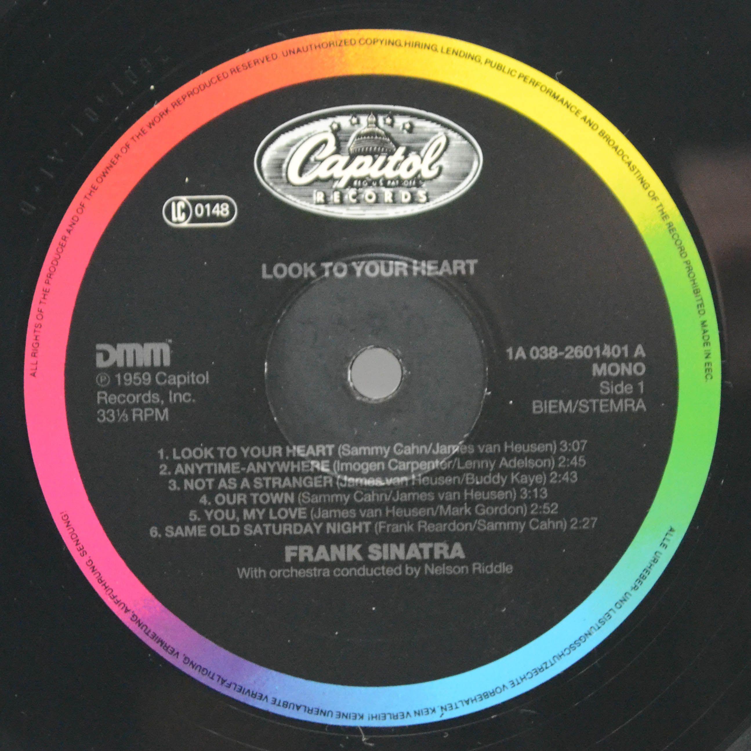 Frank Sinatra — Look To Your Heart, 1959