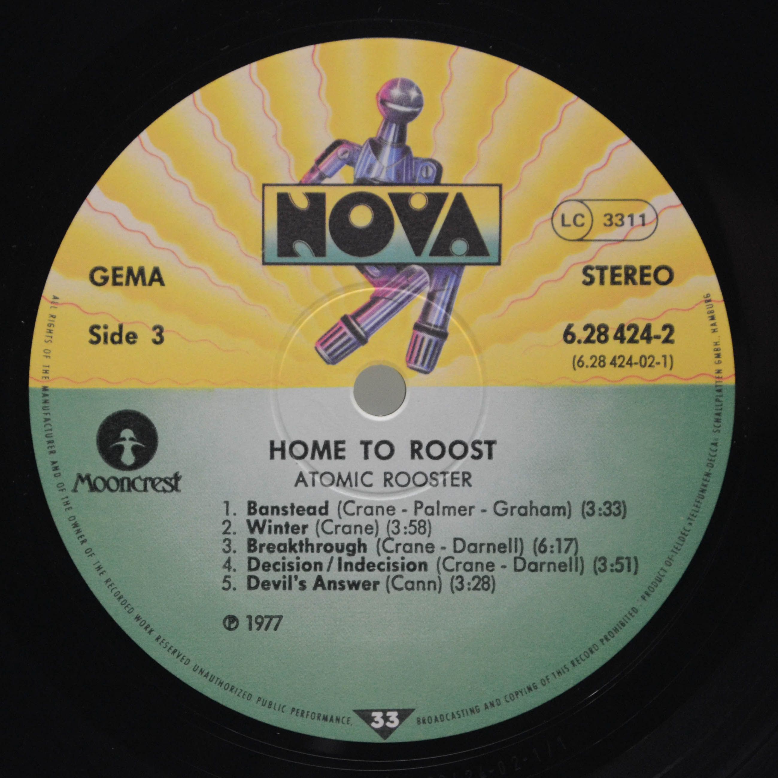 Виниловая пластинка Atomic Rooster — Home To Roost (2LP), 1977