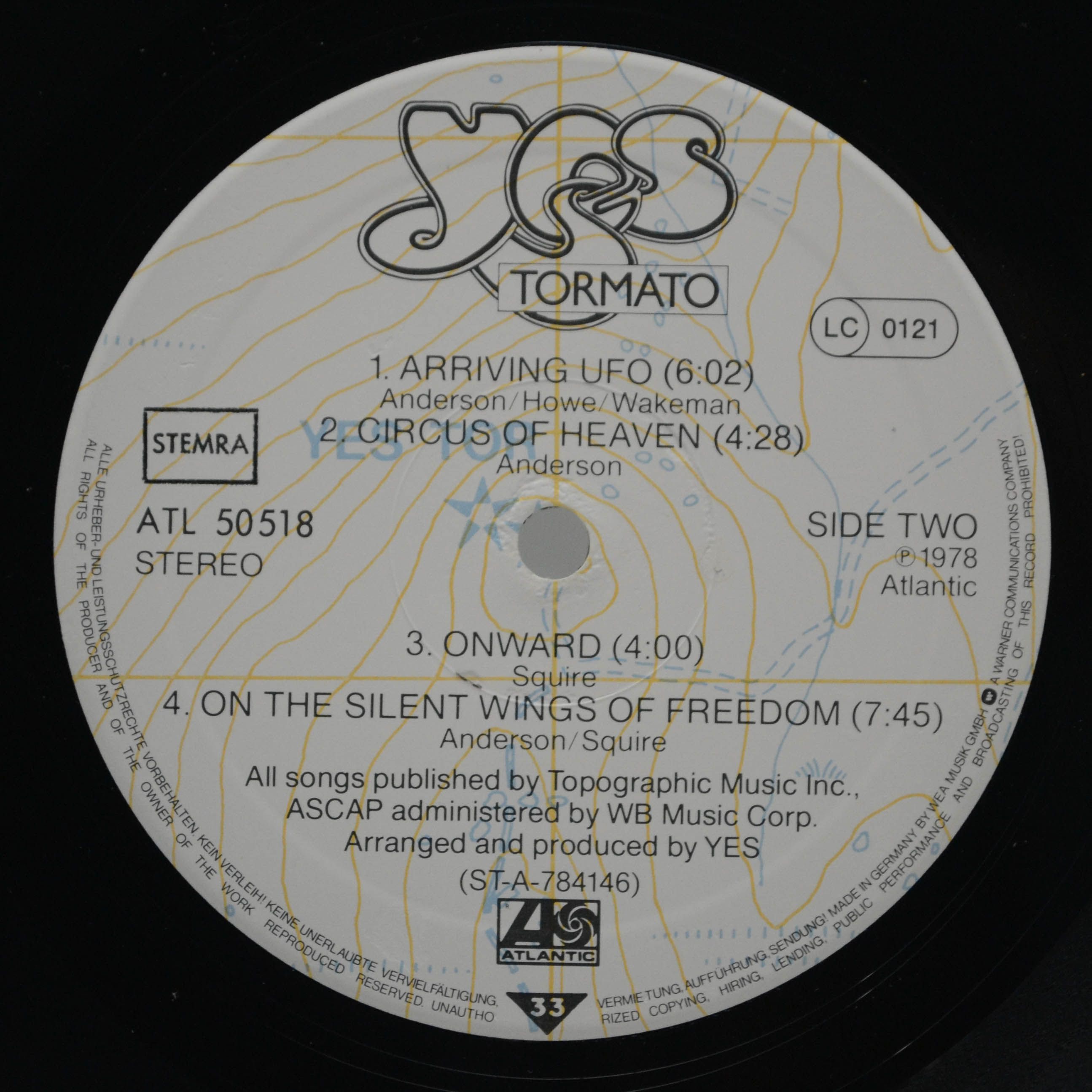 Виниловая пластинка Yes — Tormato, 1978