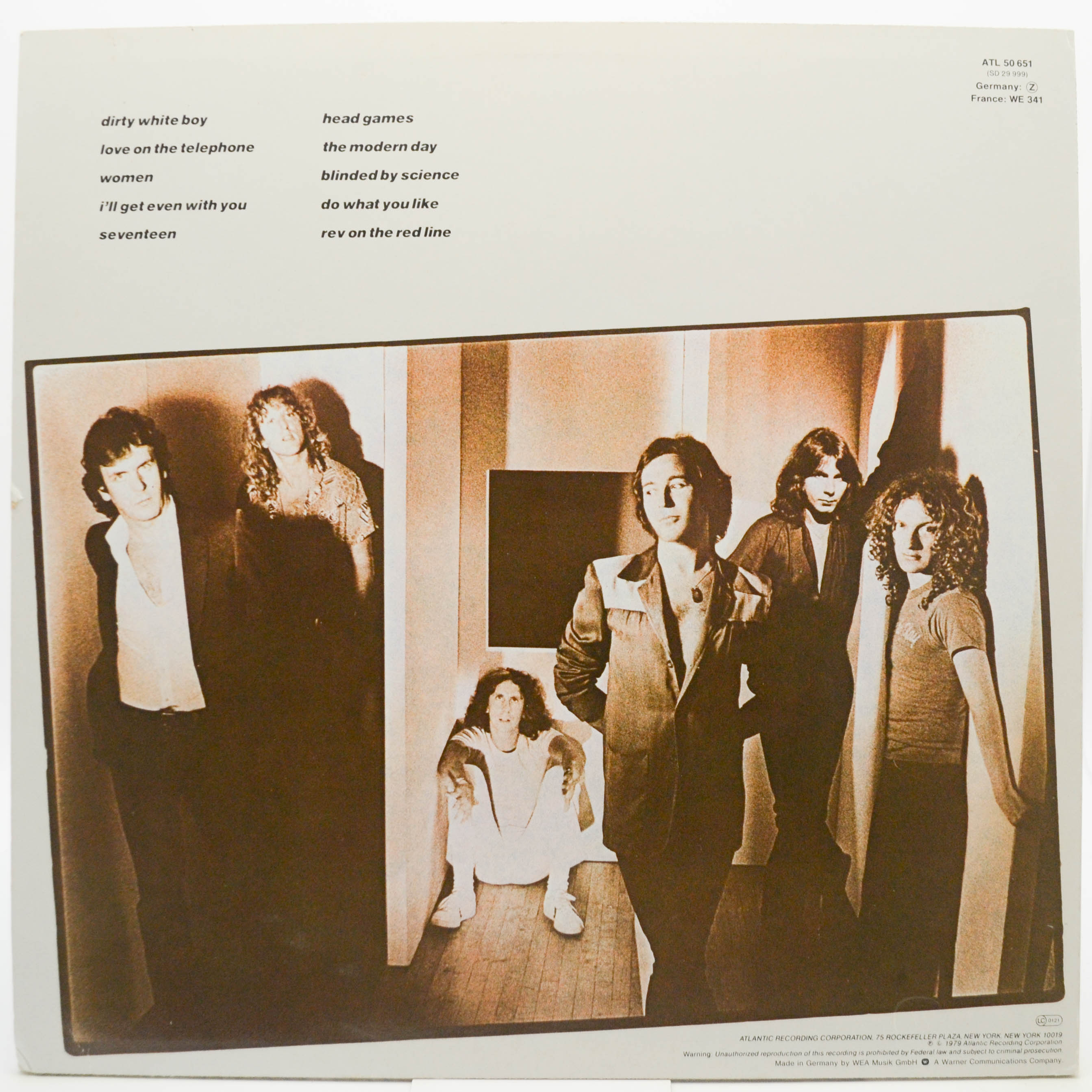 Виниловая пластинка Foreigner — Head Games, 1979