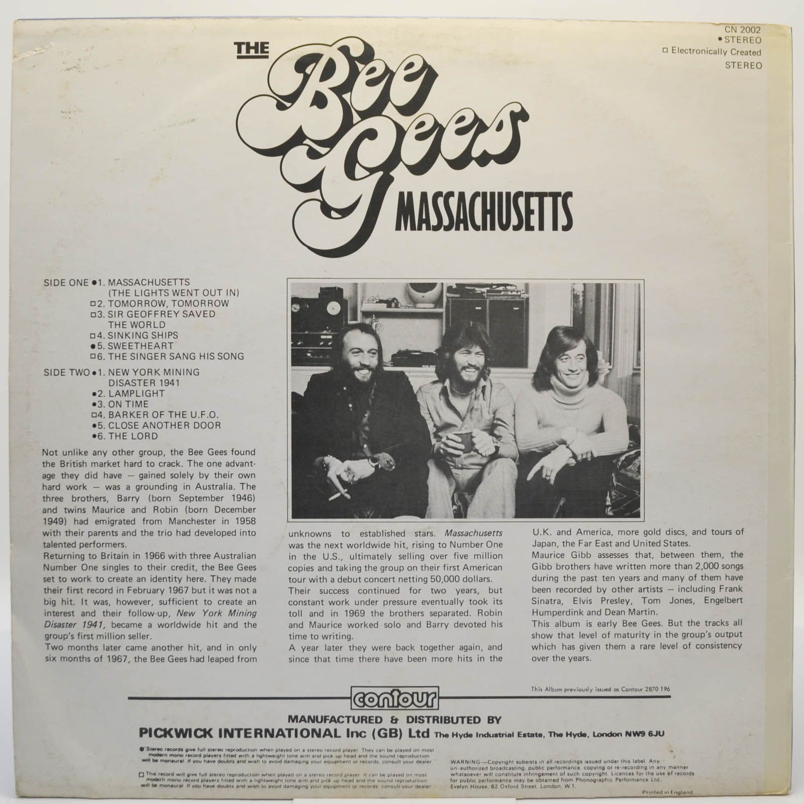 Bee Gees — Massachusetts (UK), 1973