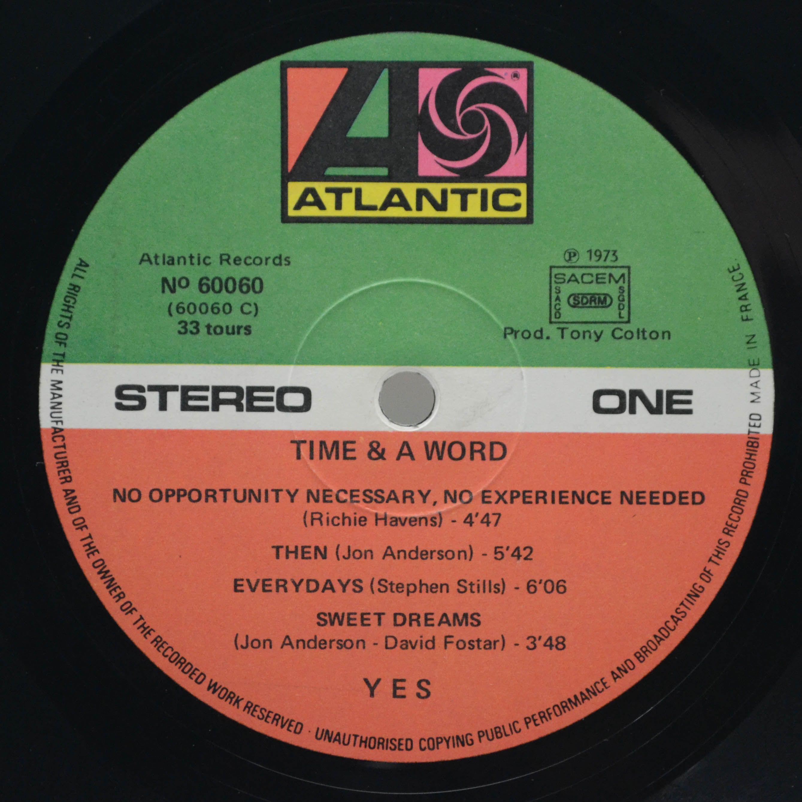 Виниловая пластинка Yes — 2 Originals Of Yes (2LP), 1973