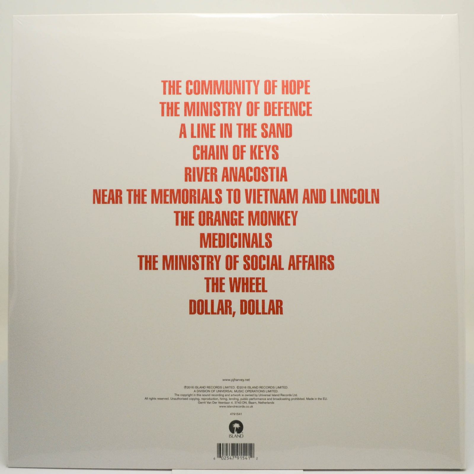 Виниловая пластинка PJ Harvey — The Hope Six Demolition Project, 2016