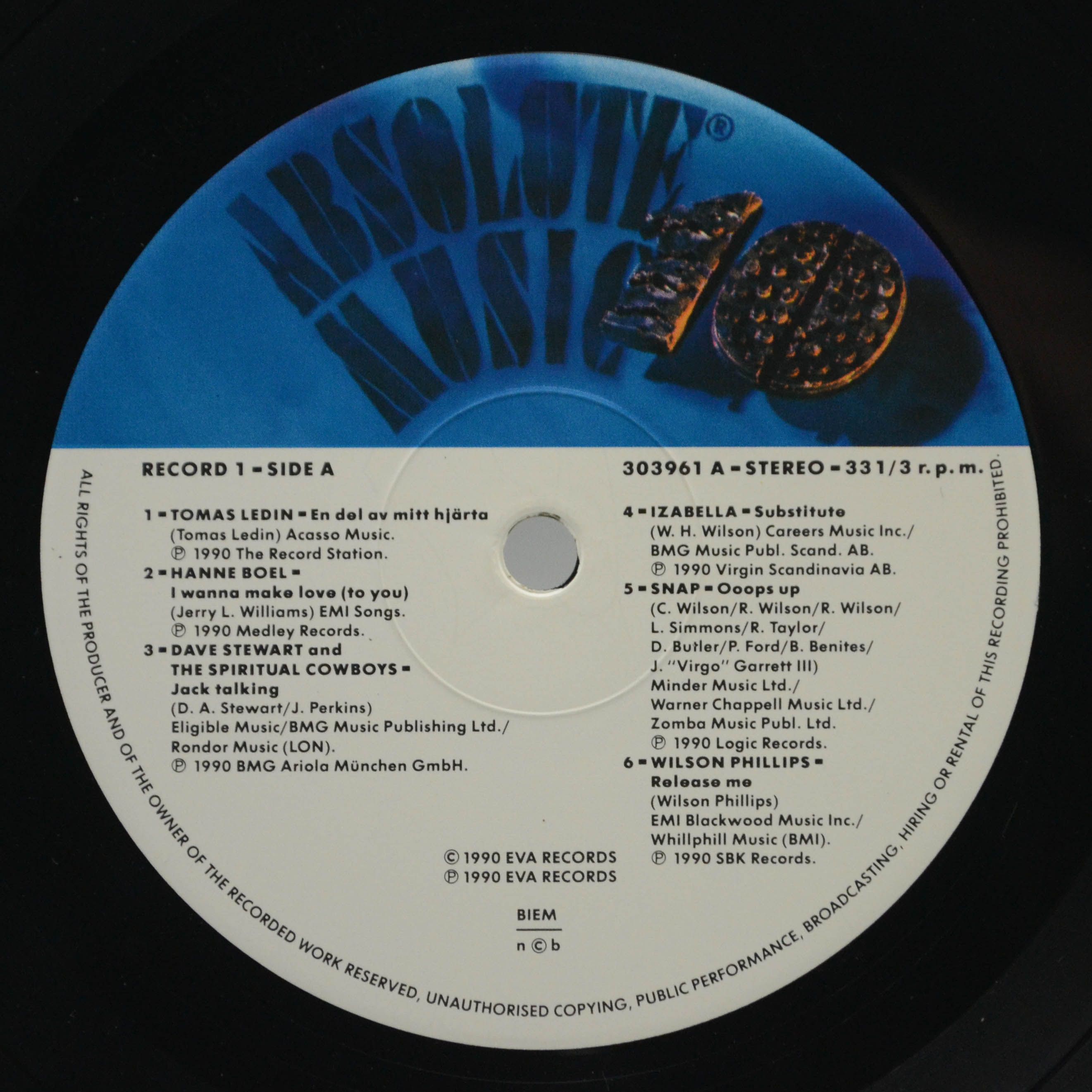 Various — Absolute Music 10 (2LP), 1990