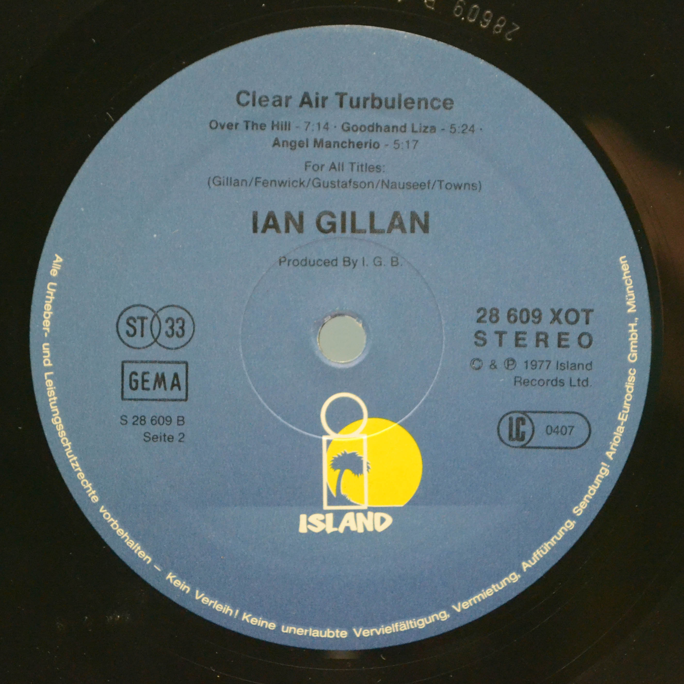 Ian Gillan Band — Clear Air Turbulence, 1977